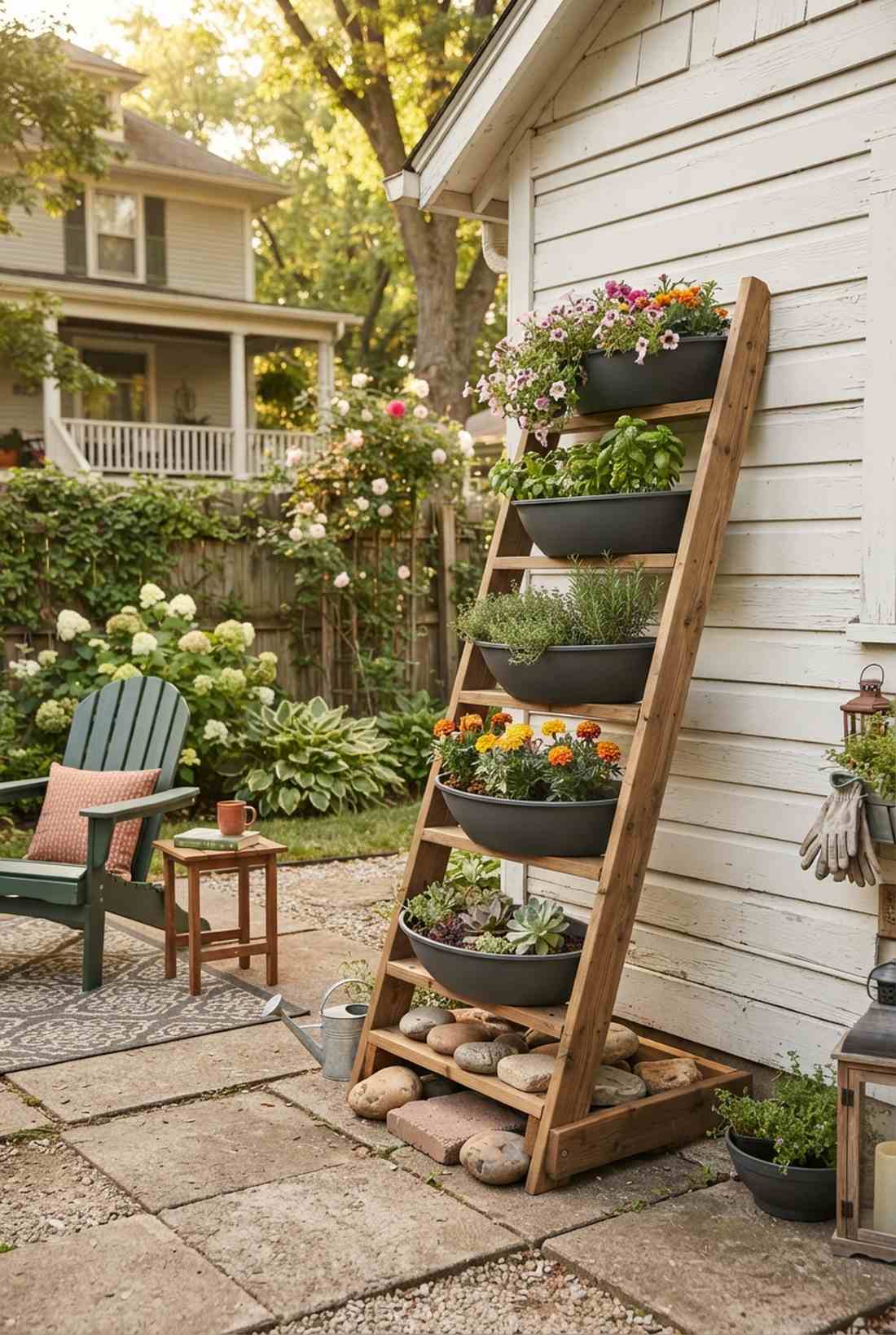 ladder style tiered planters