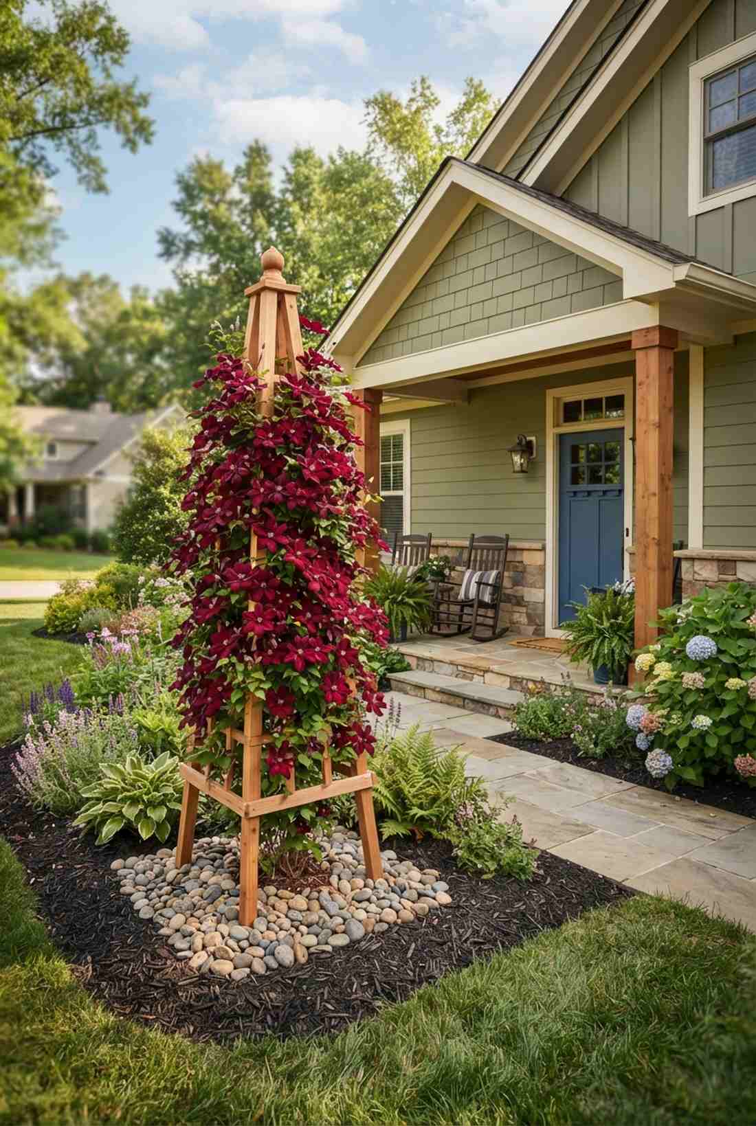 niobe wine red blooms