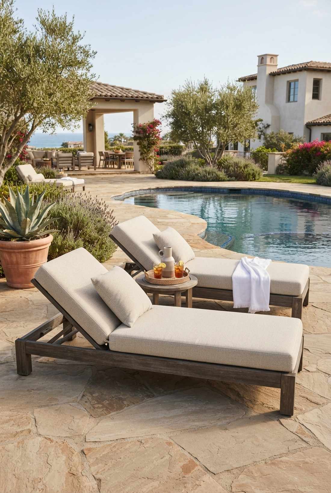 olefin quick dry lounge cushions