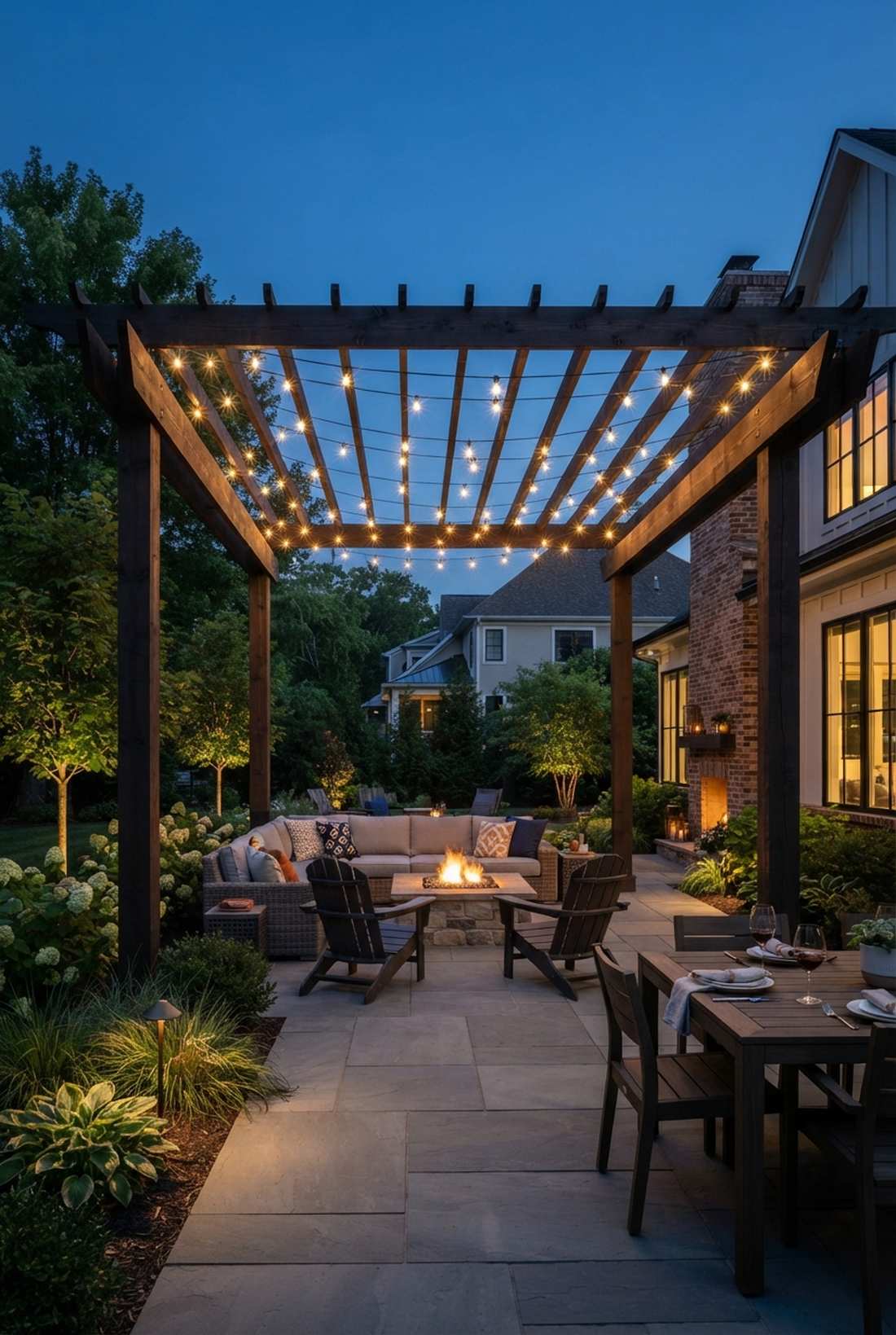 pergola canopy lighting