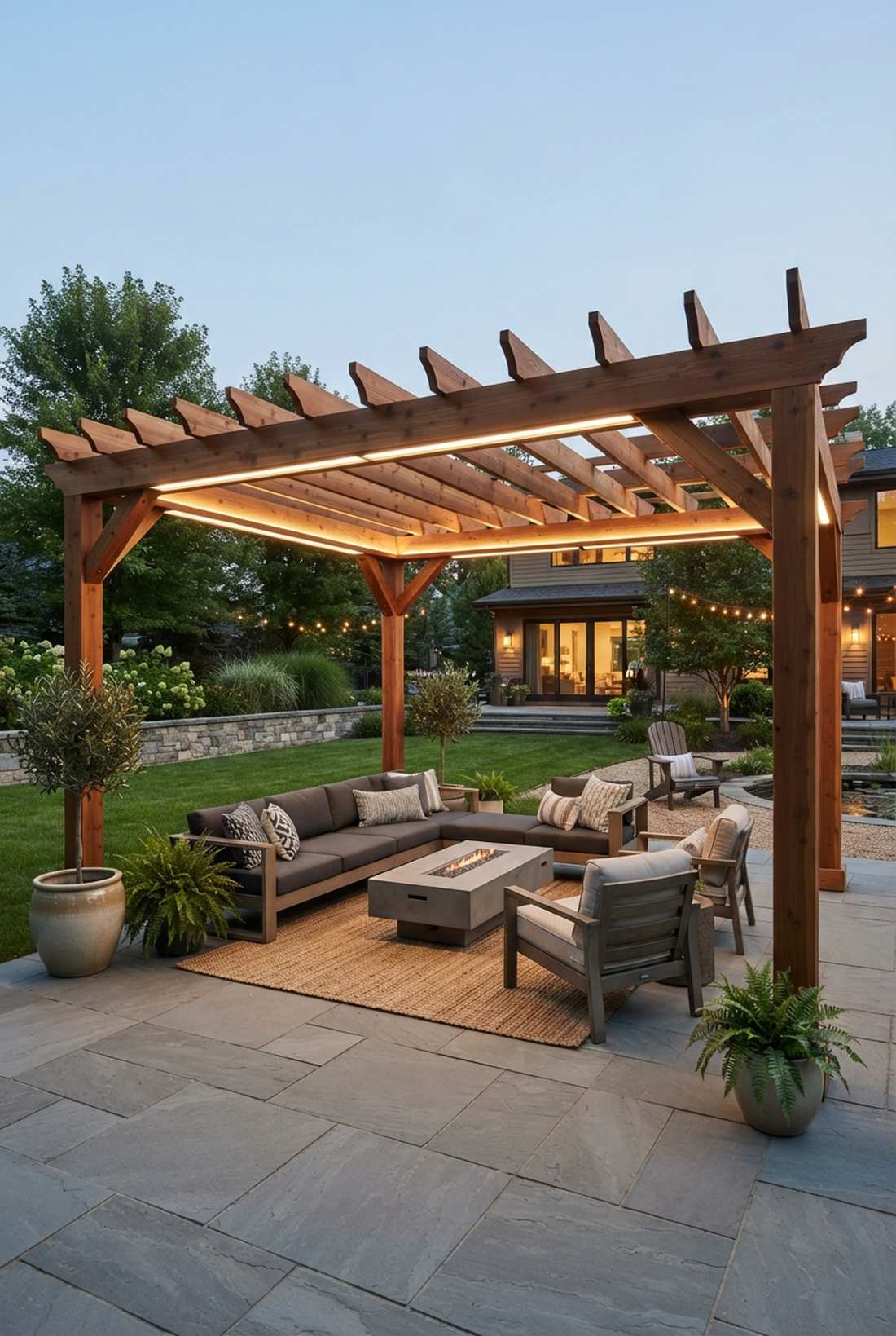 pergola integrated lighting
