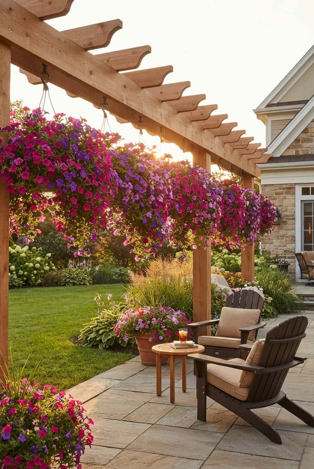 petunia wave curtains