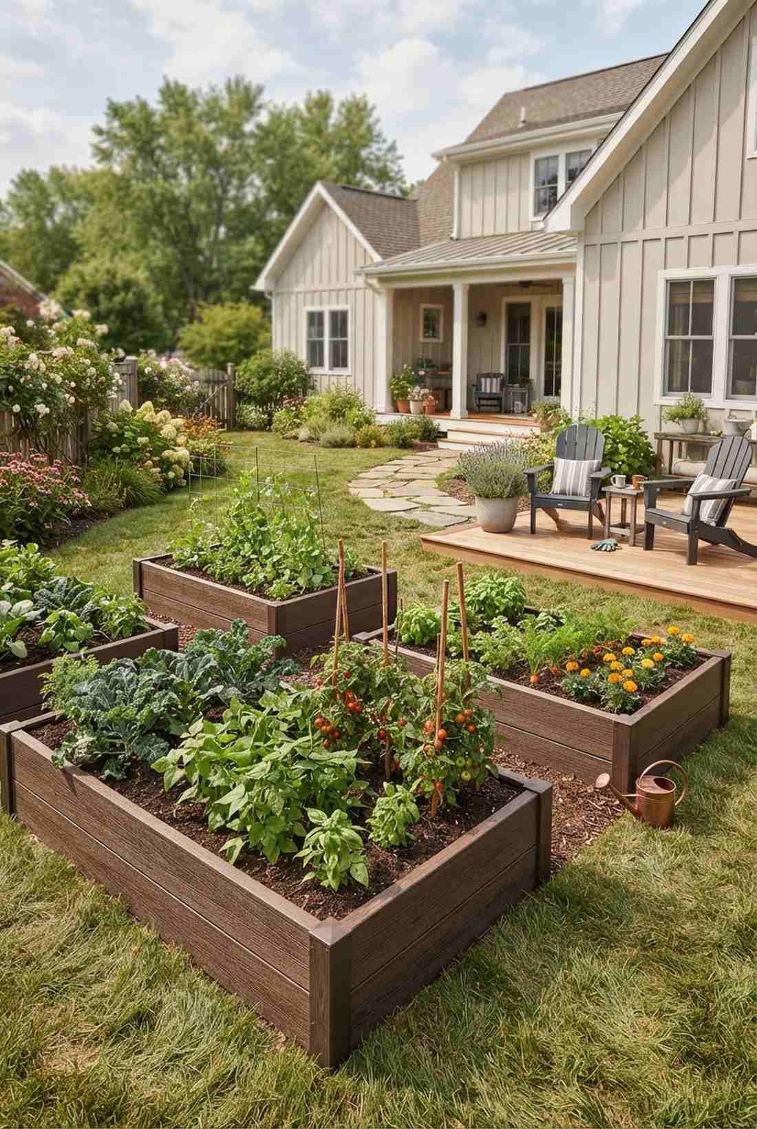 raised bed kitchen garden