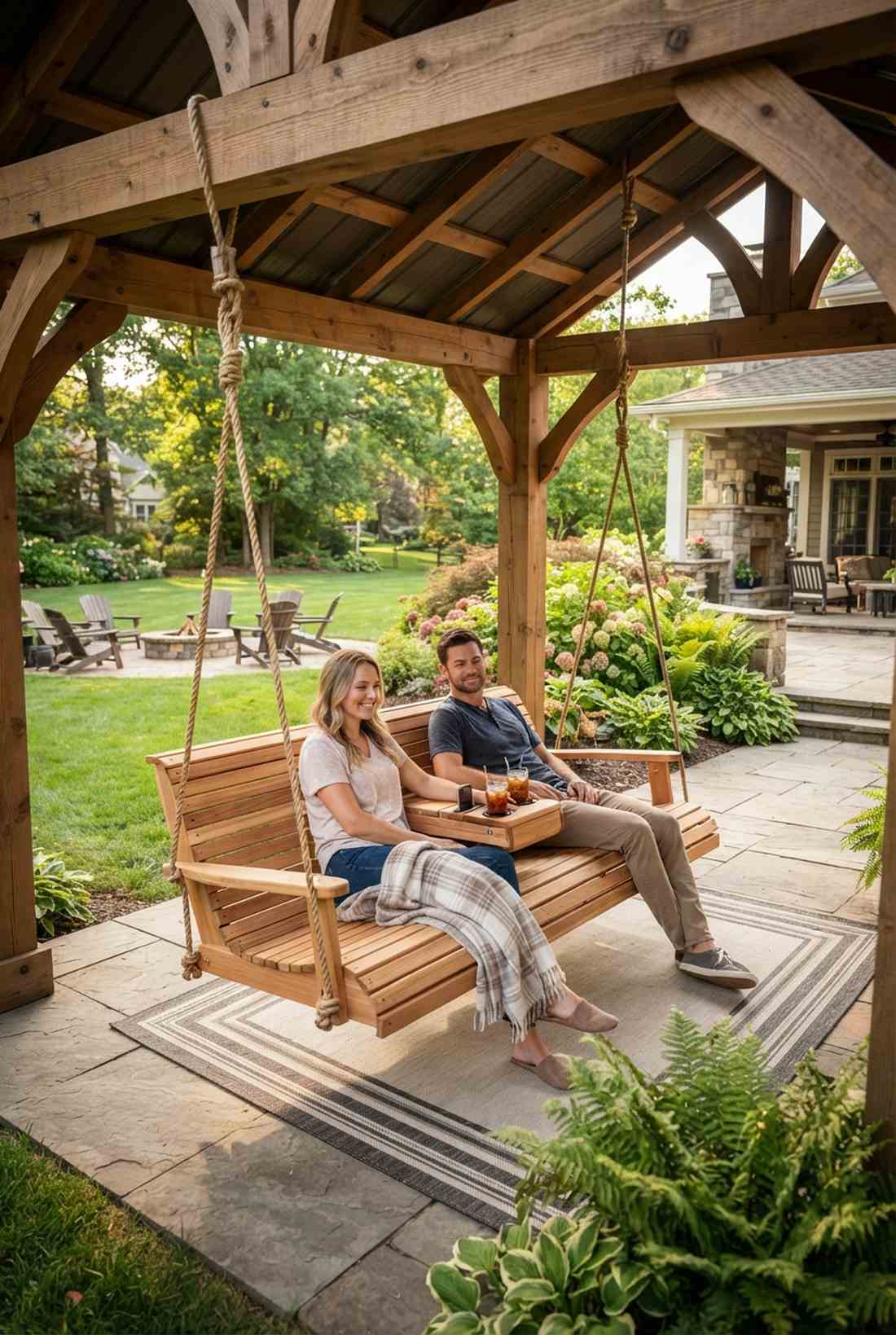 rollback console wooden swing