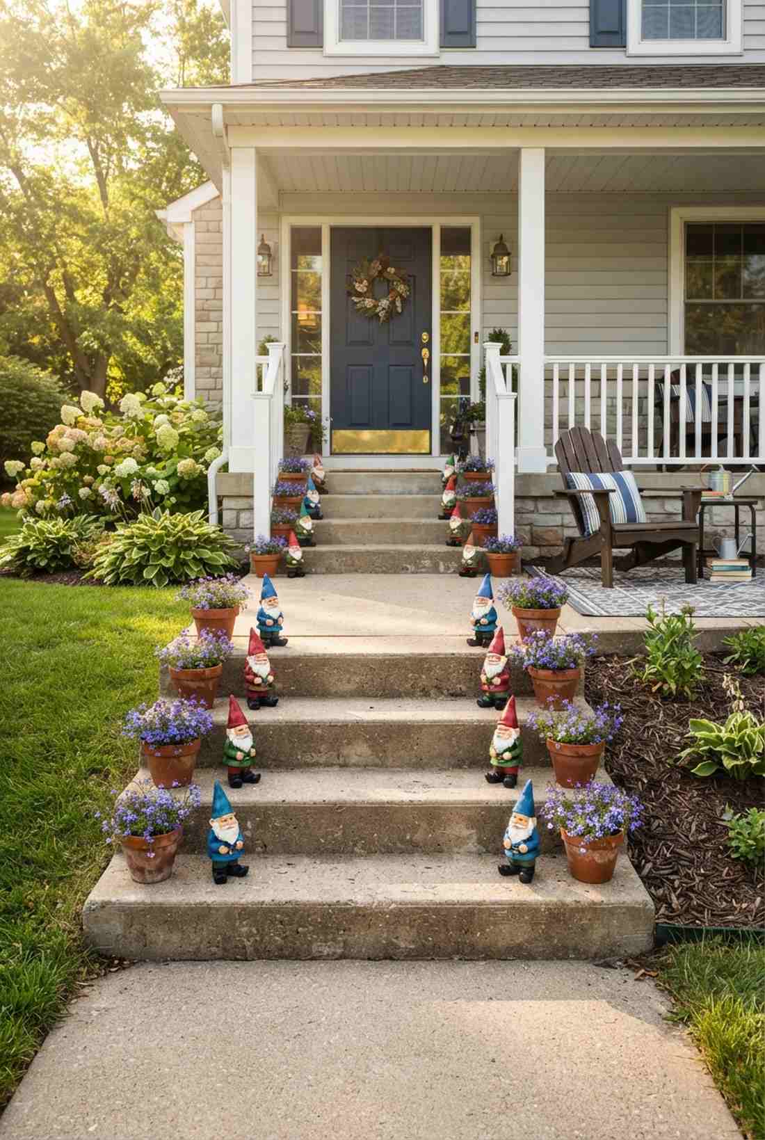 stair stacked gnome parade