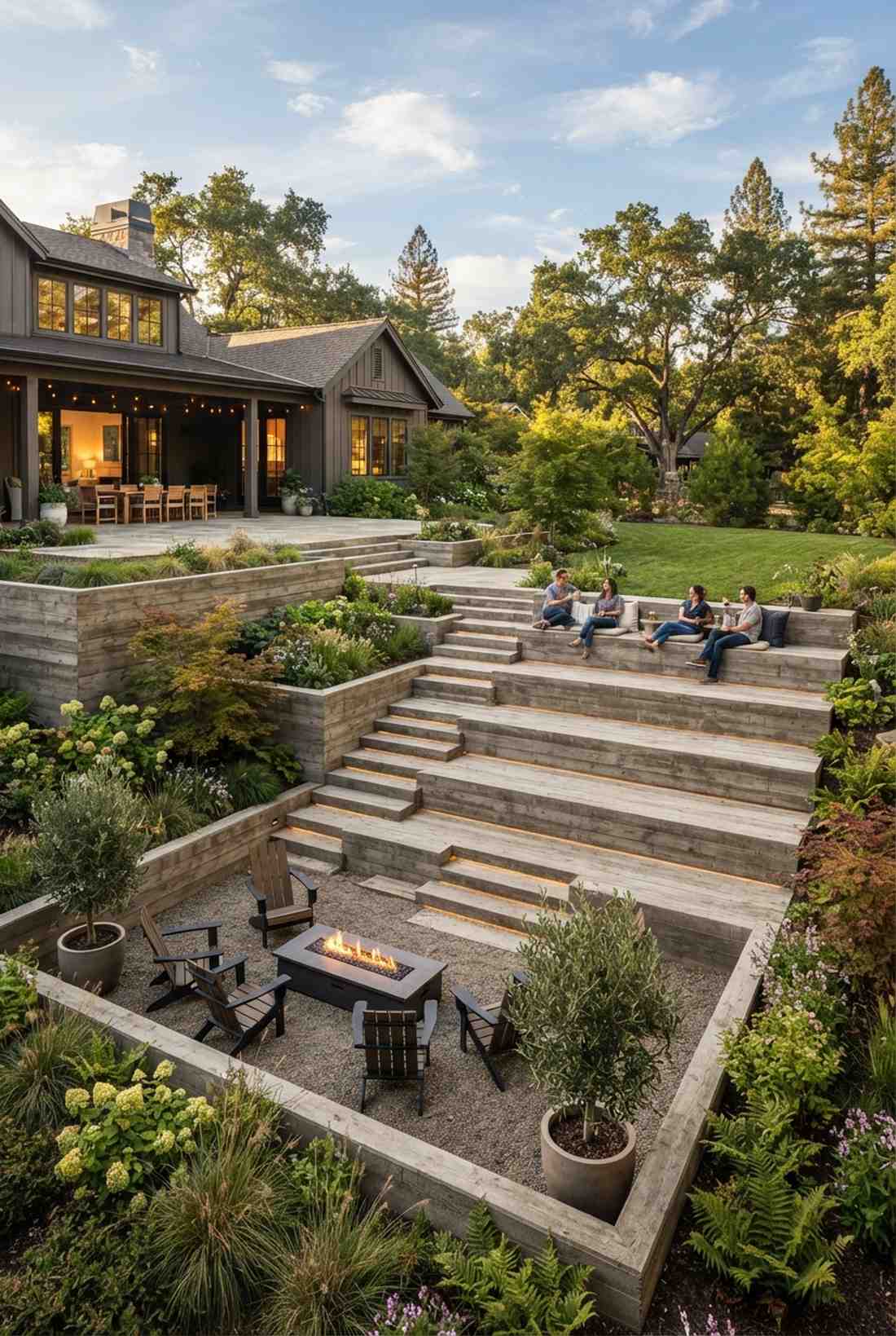 stepped platform amphitheater