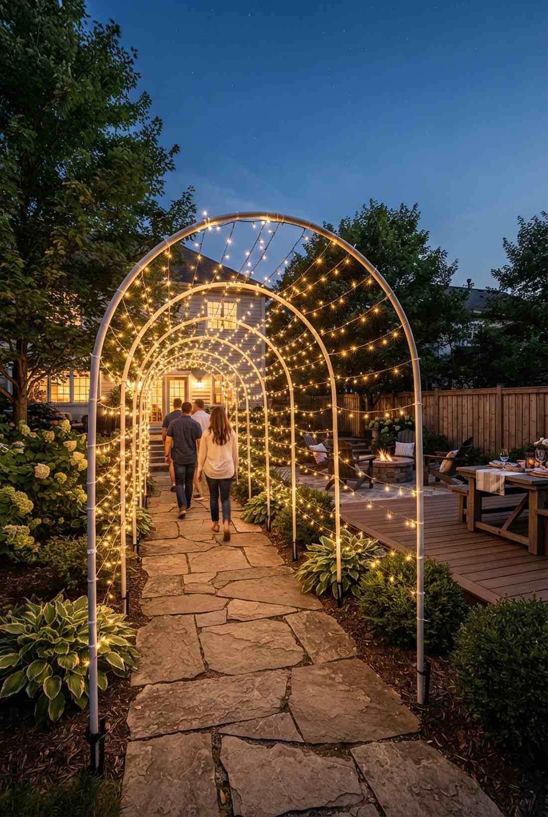 string light arches