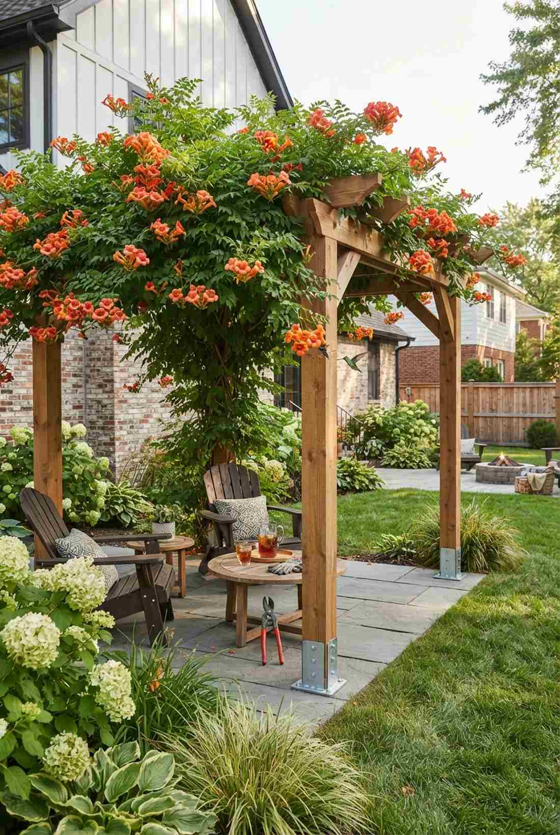 trumpet vine campsis