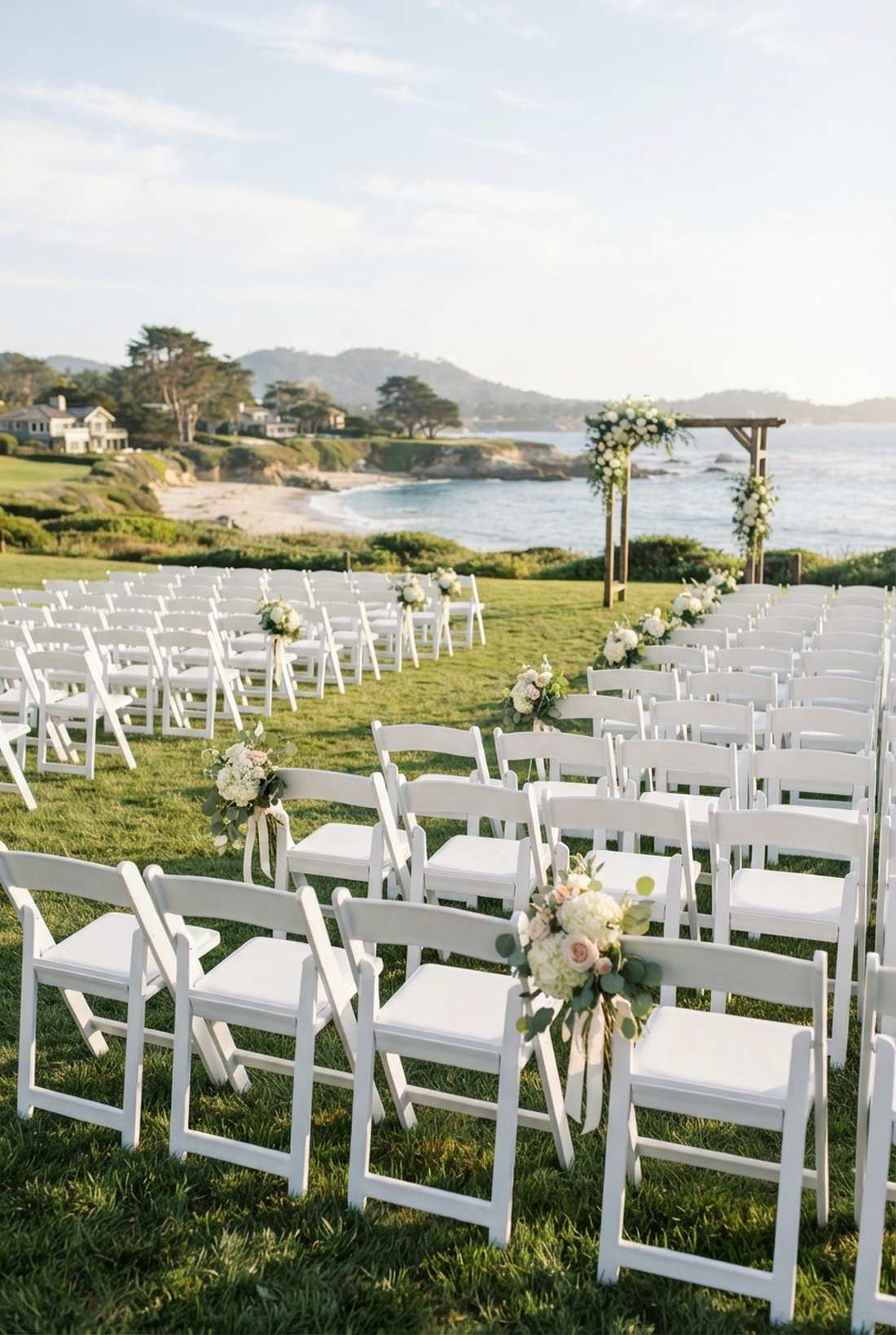 white folding chairs