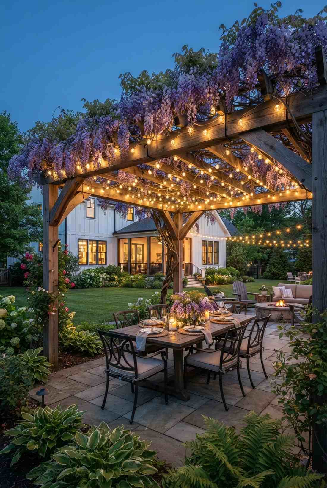 wisteria pergola canopy