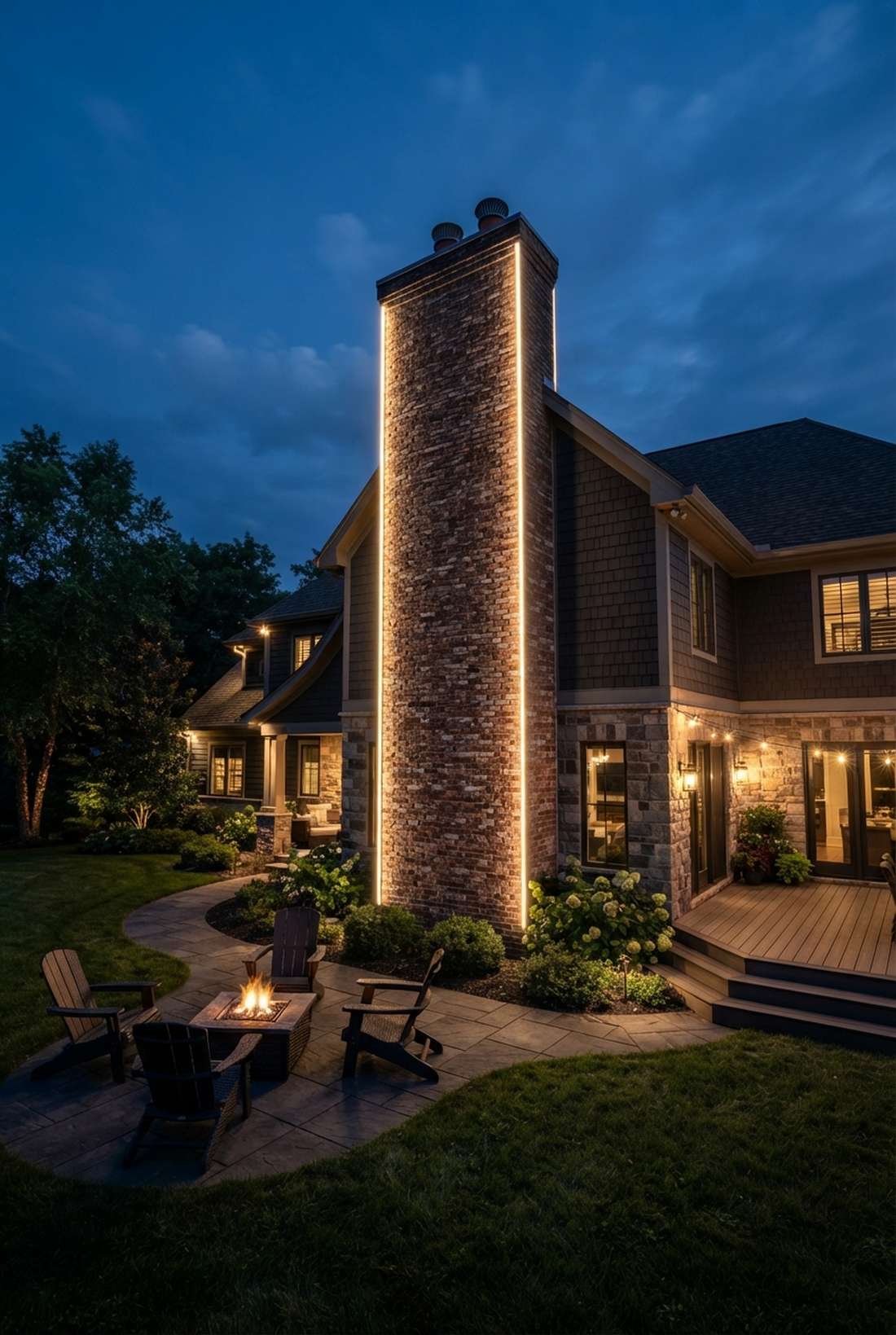chimney vertical emphasis