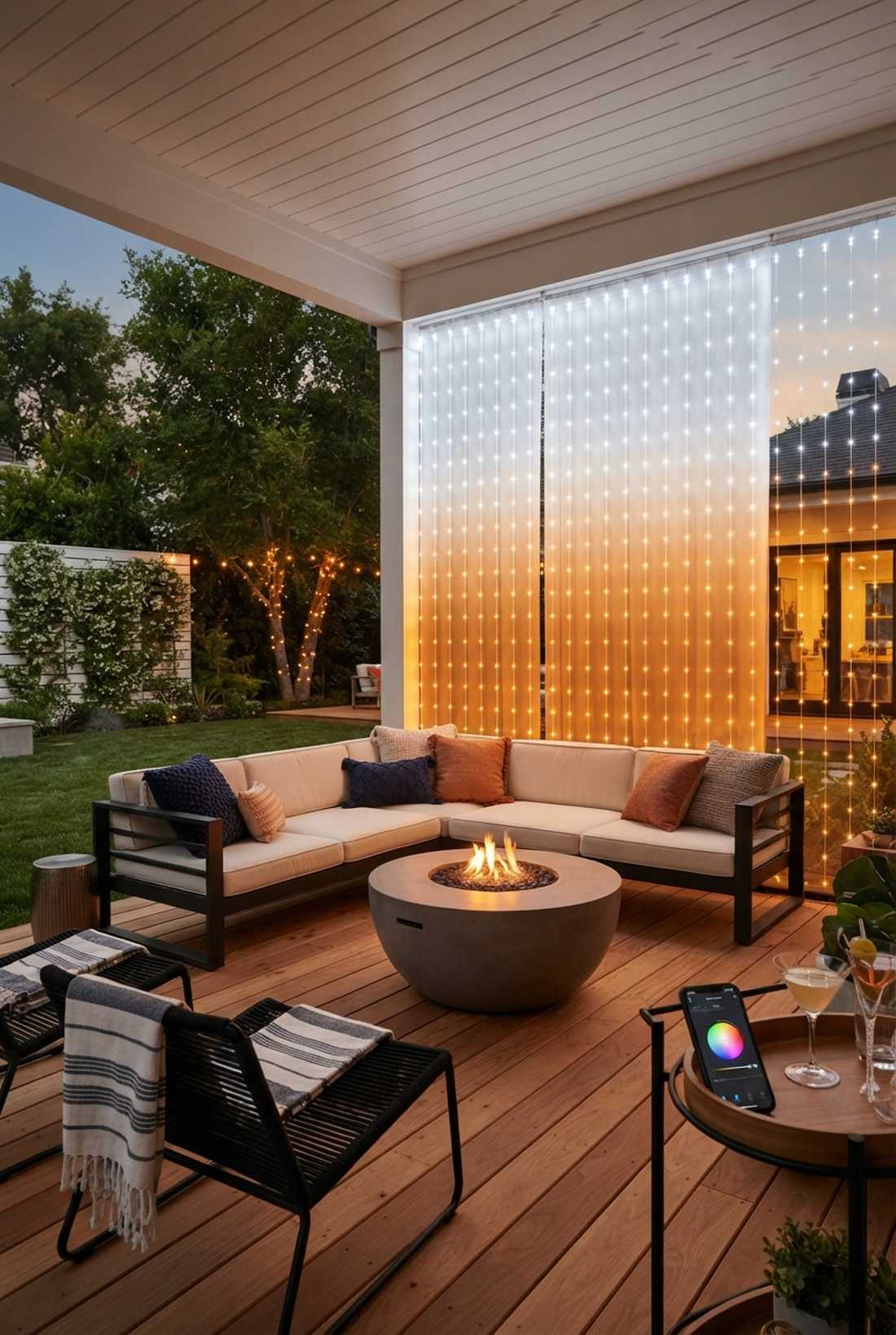 color zoned curtains