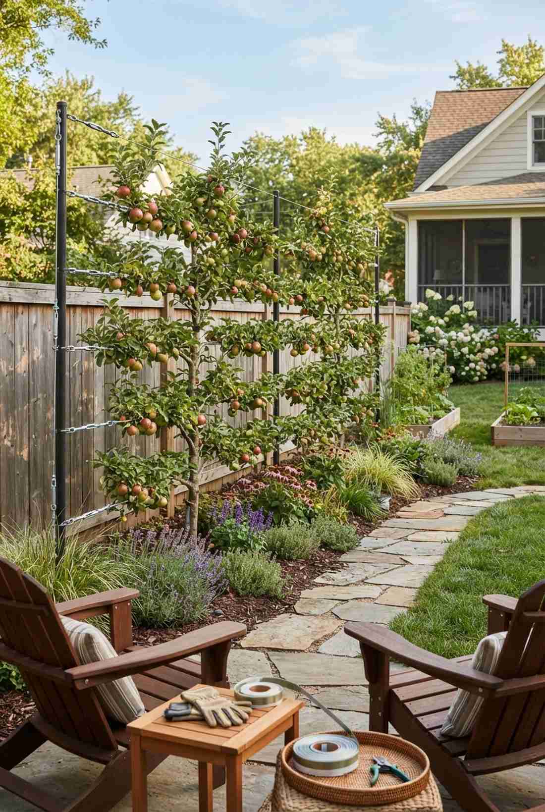 espalier fruit tree fence