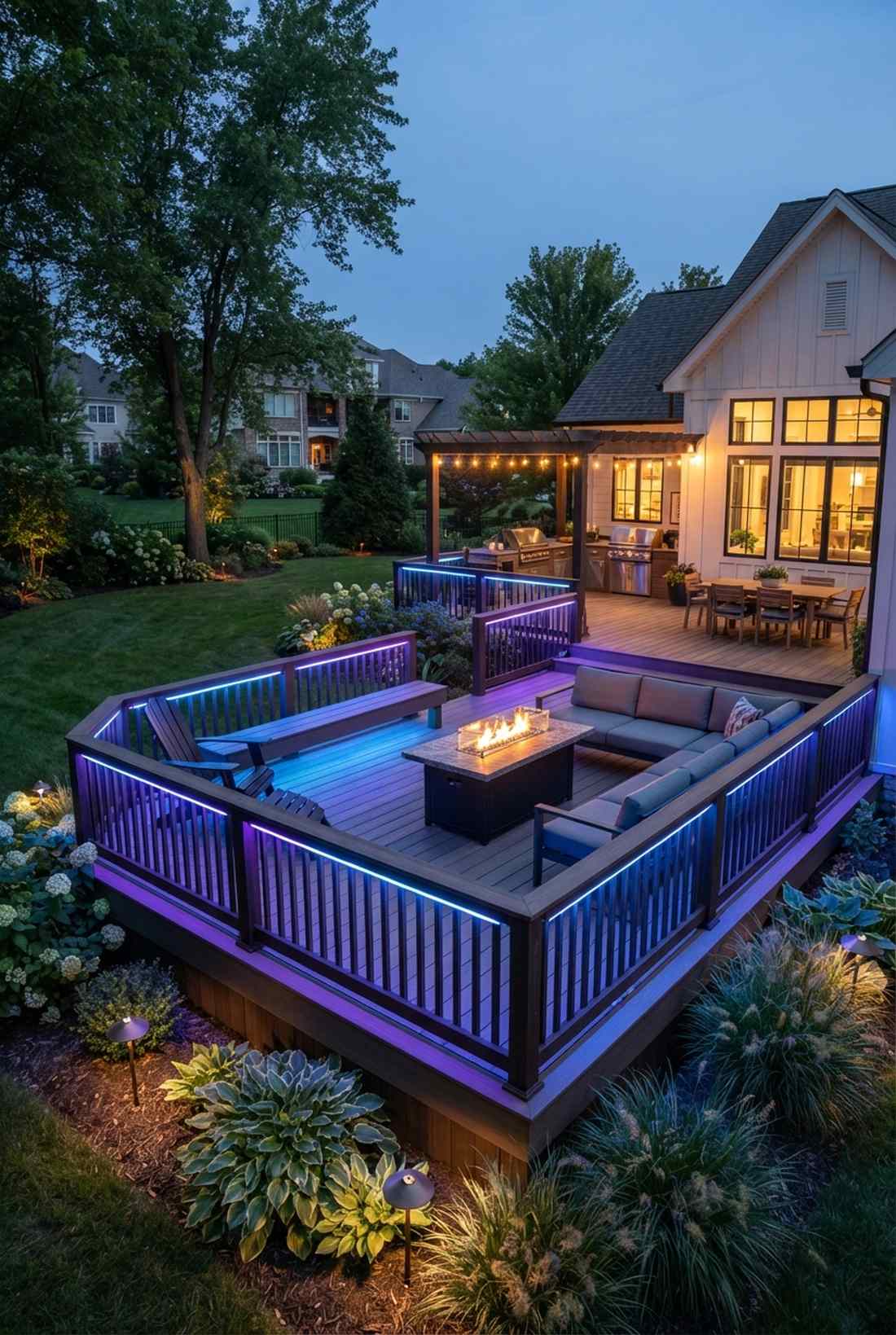led strip under rail lighting