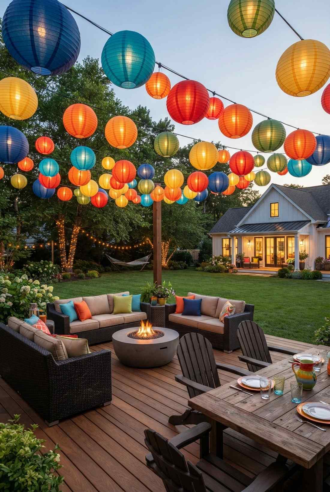 paper lantern string lights