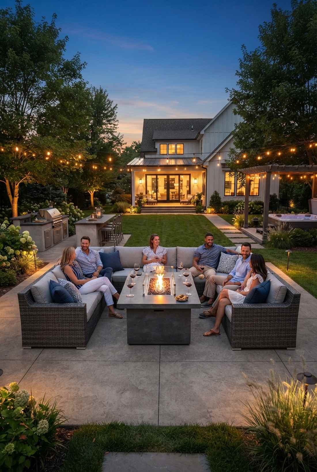 portable propane fire table