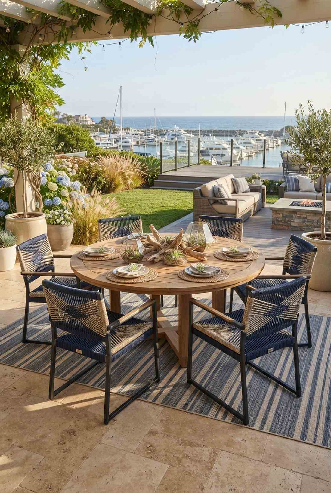 rope accented dining chair