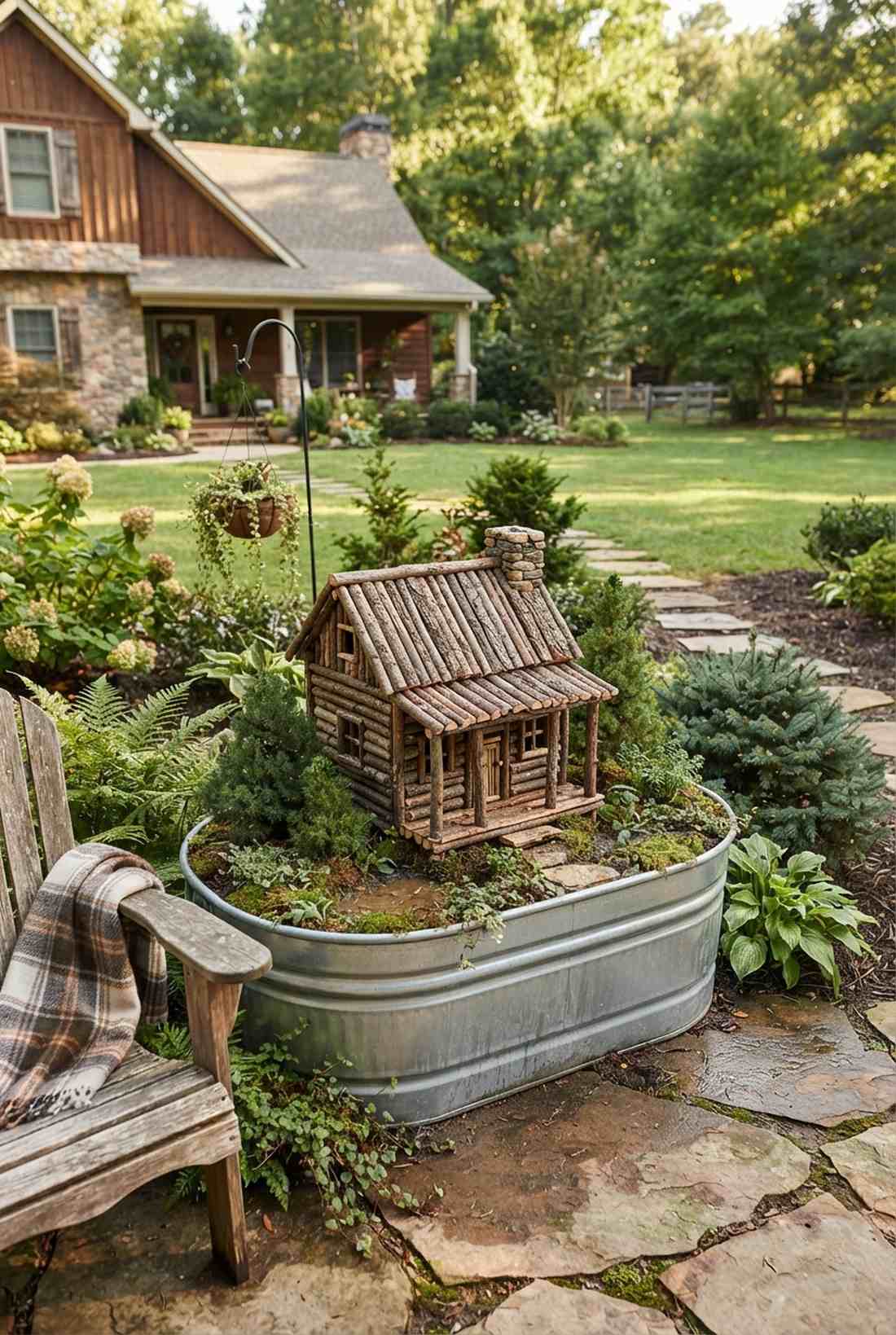 rustic log cabin