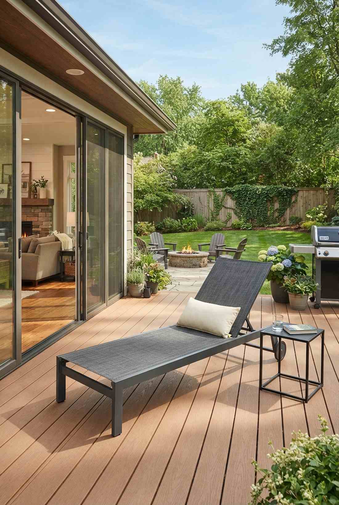 slim profile chaise lounges