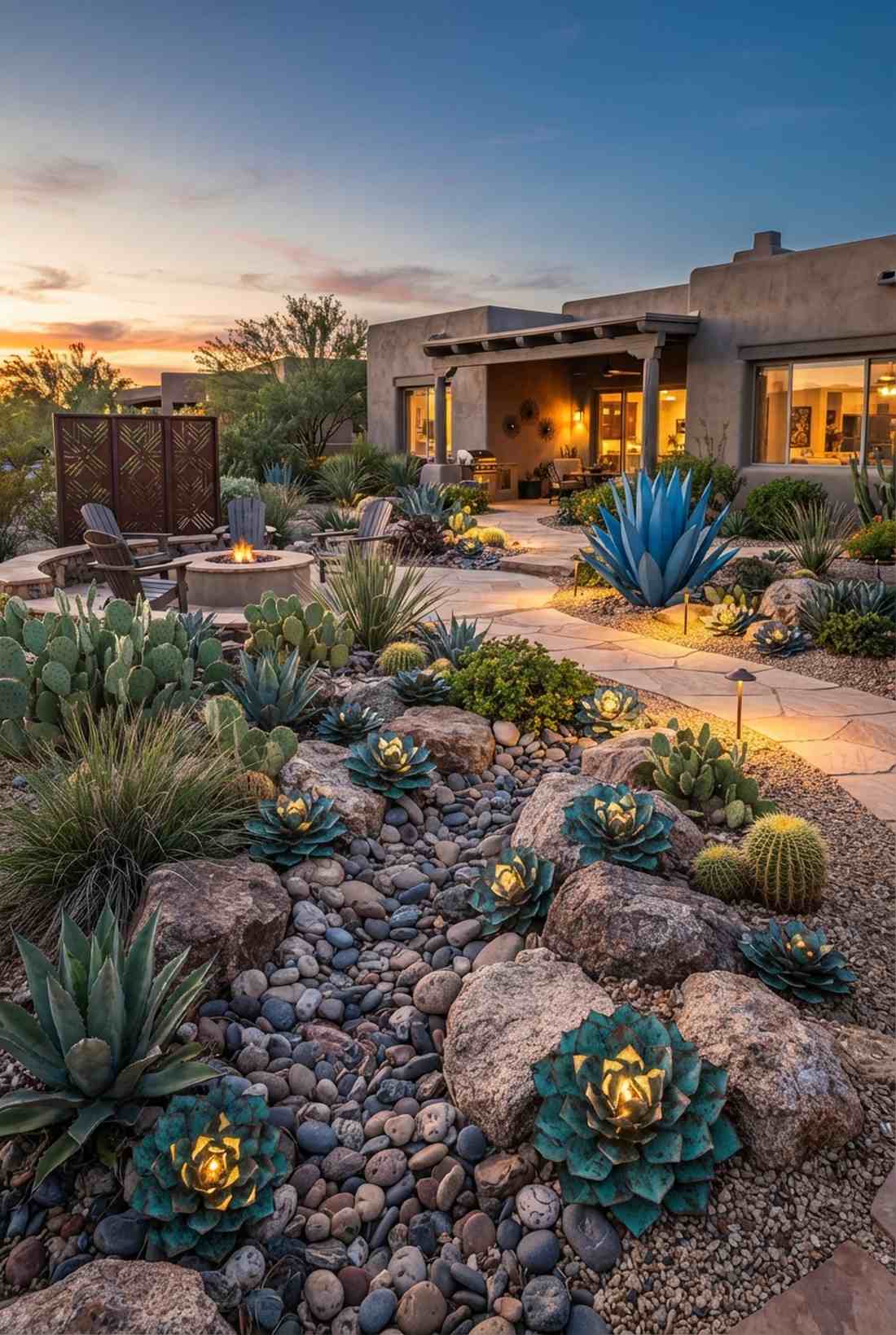 succulent rosette lights