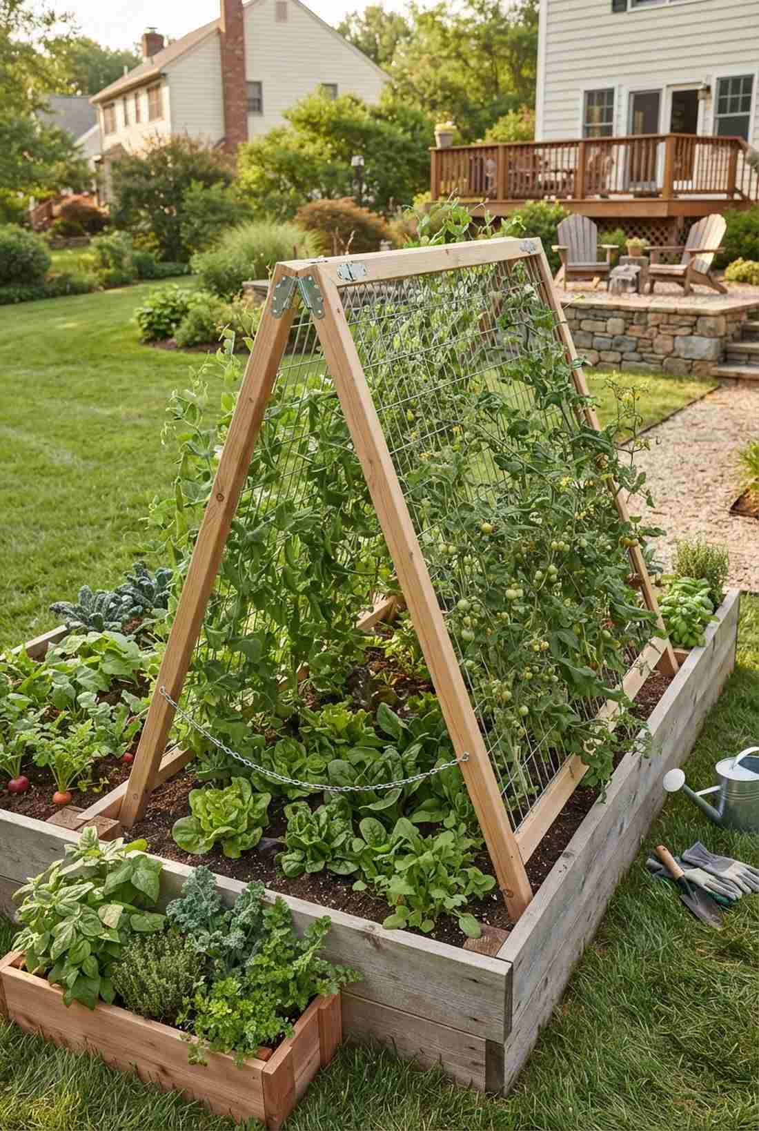 a frame double sided trellis