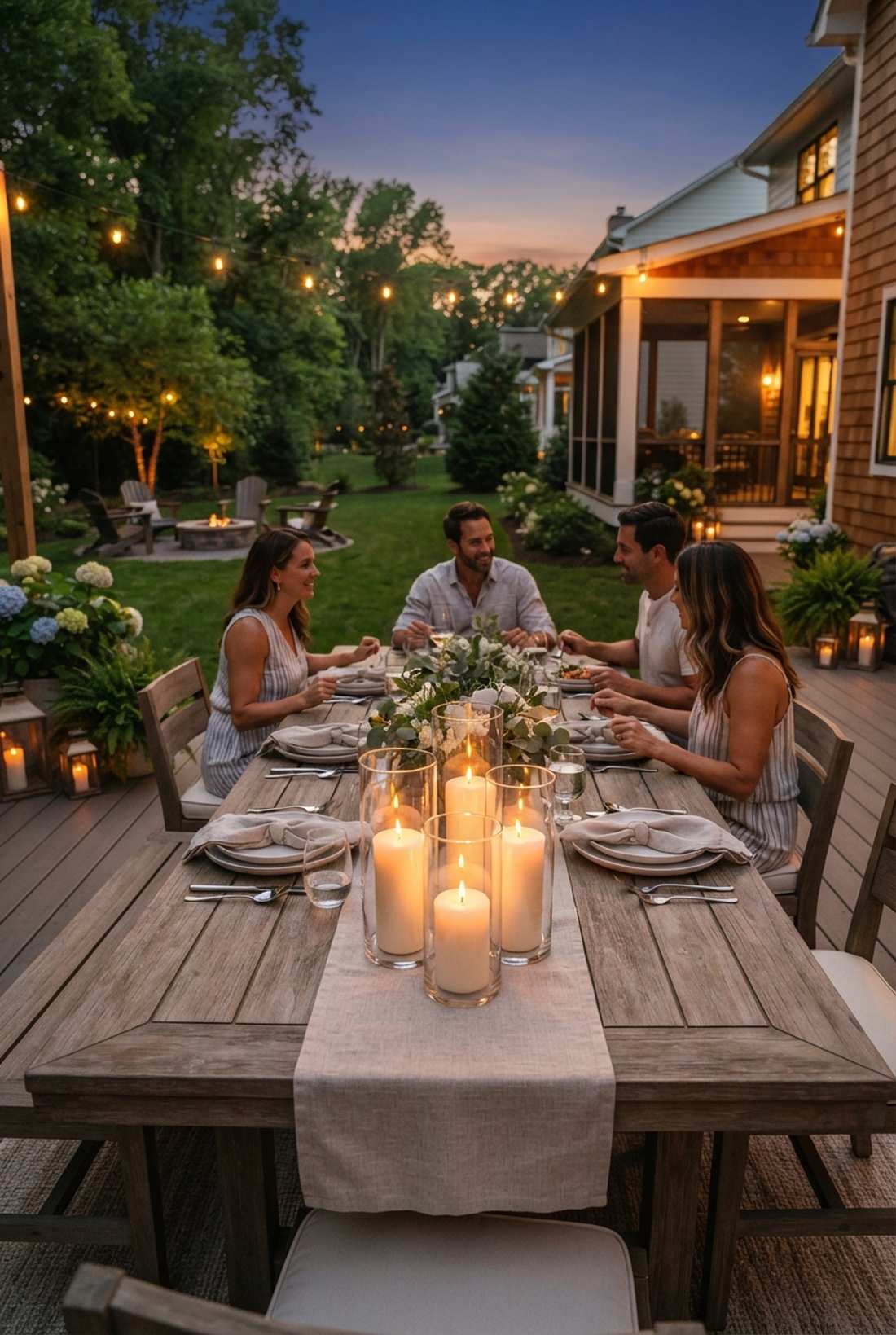 candle cluster table lighting