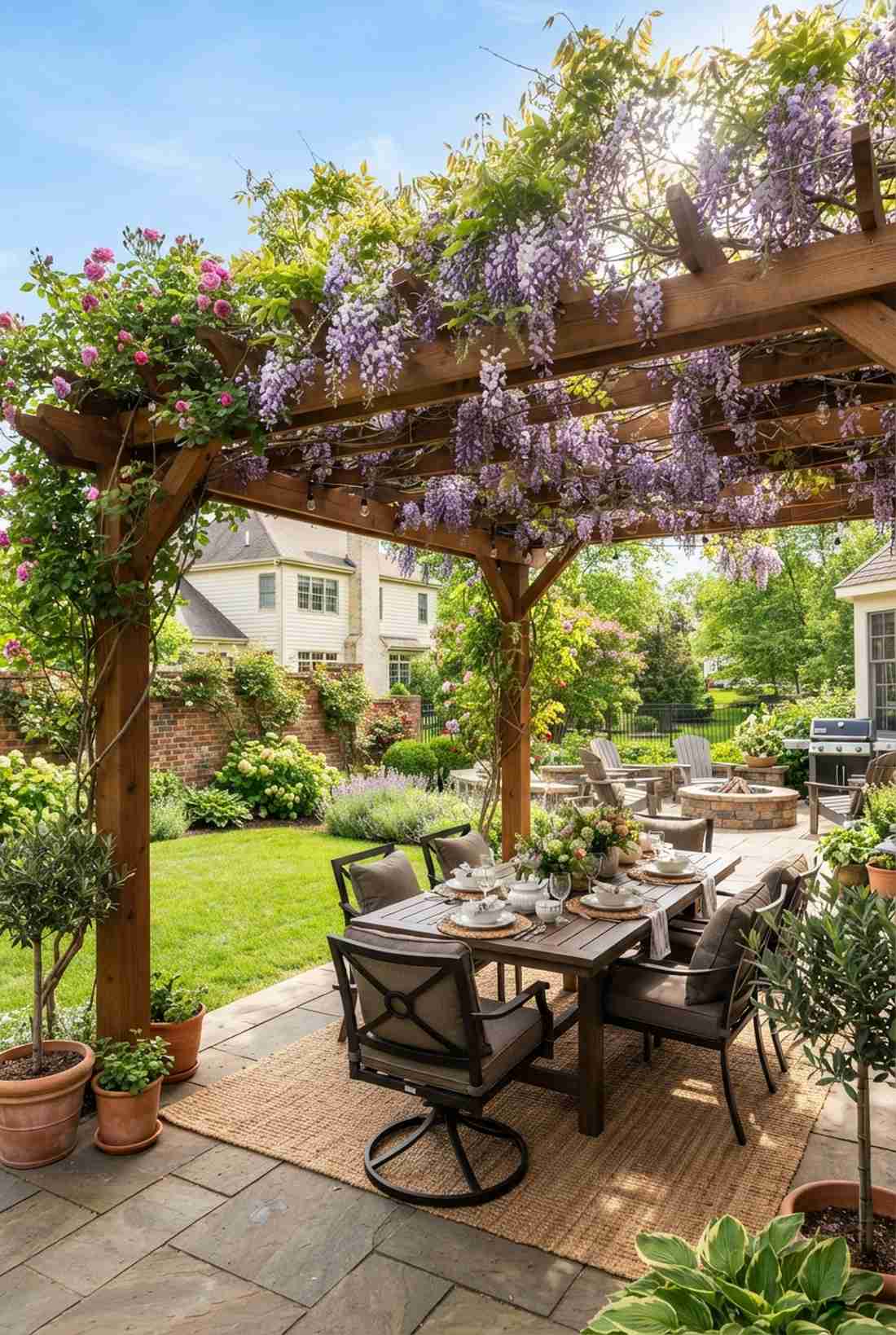 climbing vine pergola coverage
