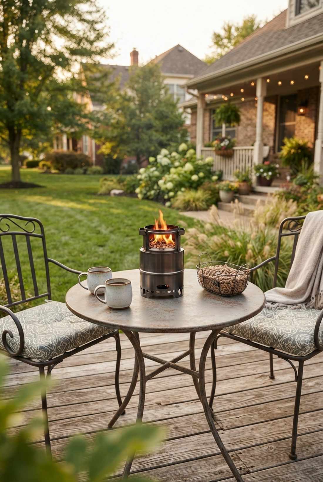 compact tabletop wood burner