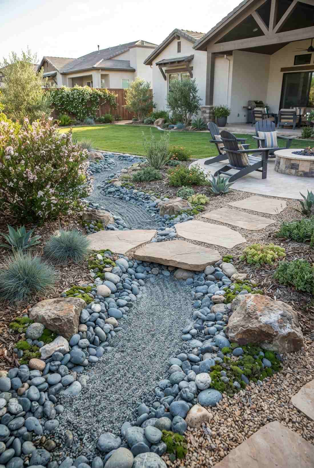 dry stream stepping stones
