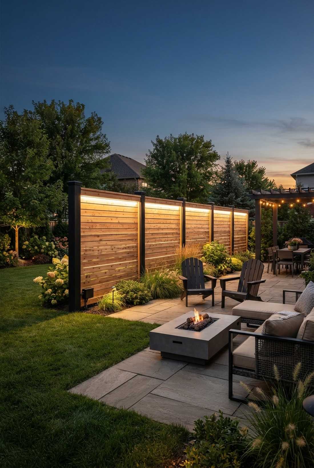 fence panel backlighting
