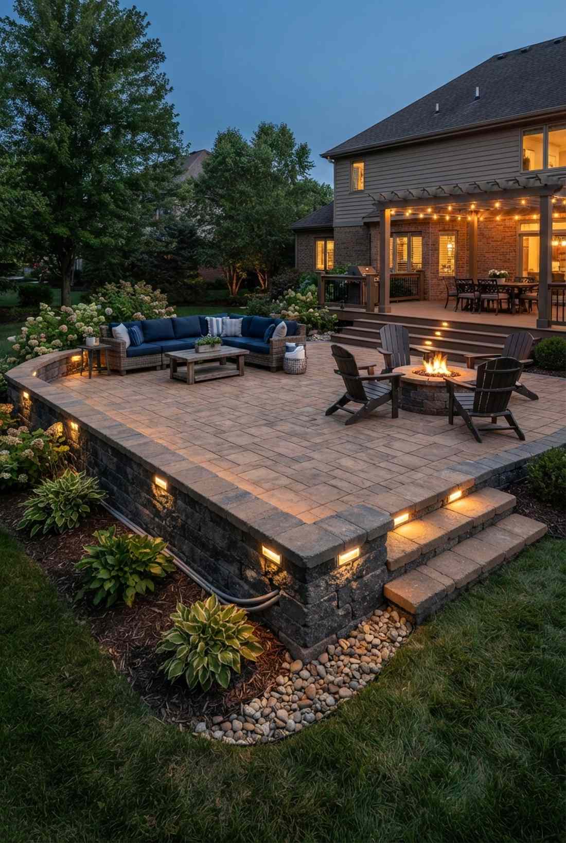 hardscape paver lights