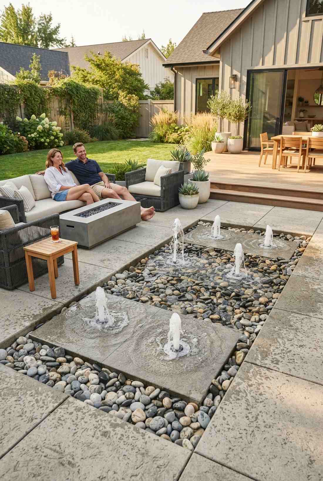 interactive water plazas