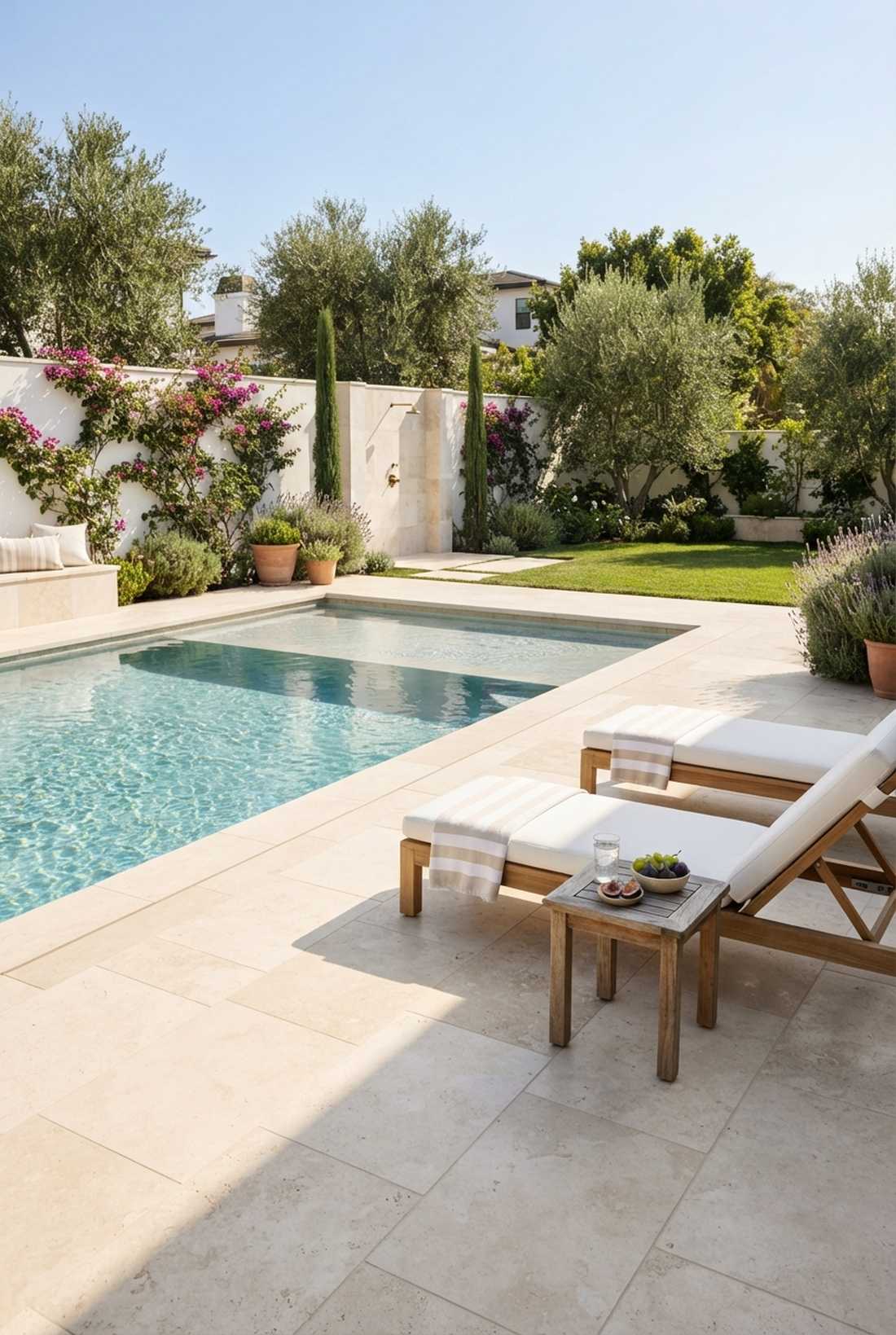 light cream limestone spa style