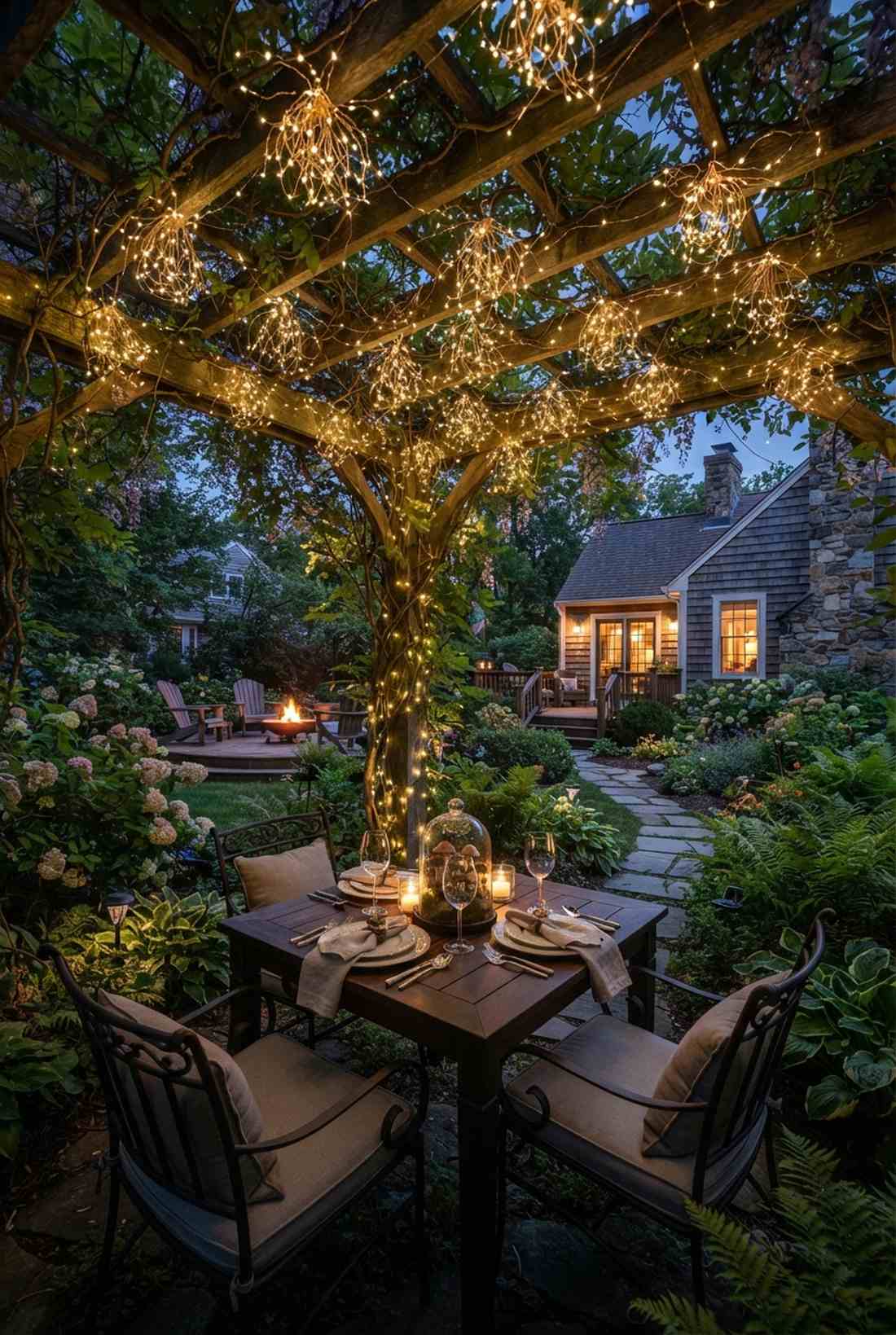 miniature fairy light clusters