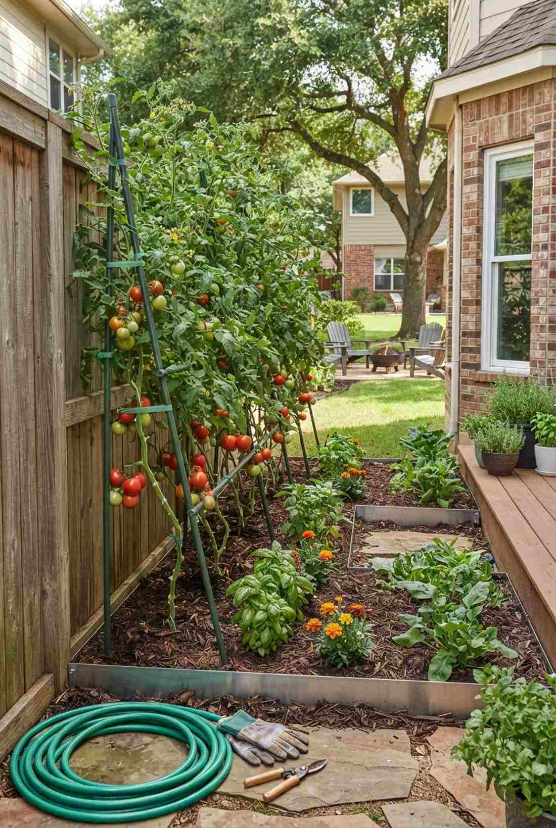 pea and sweet pea wigwams
