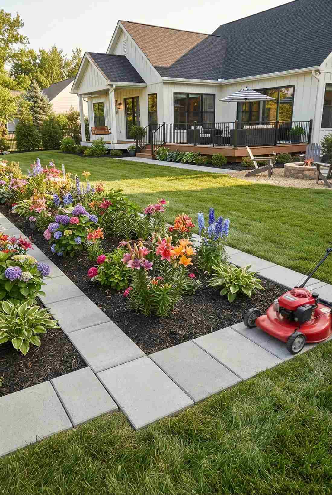 perimeter garden border path