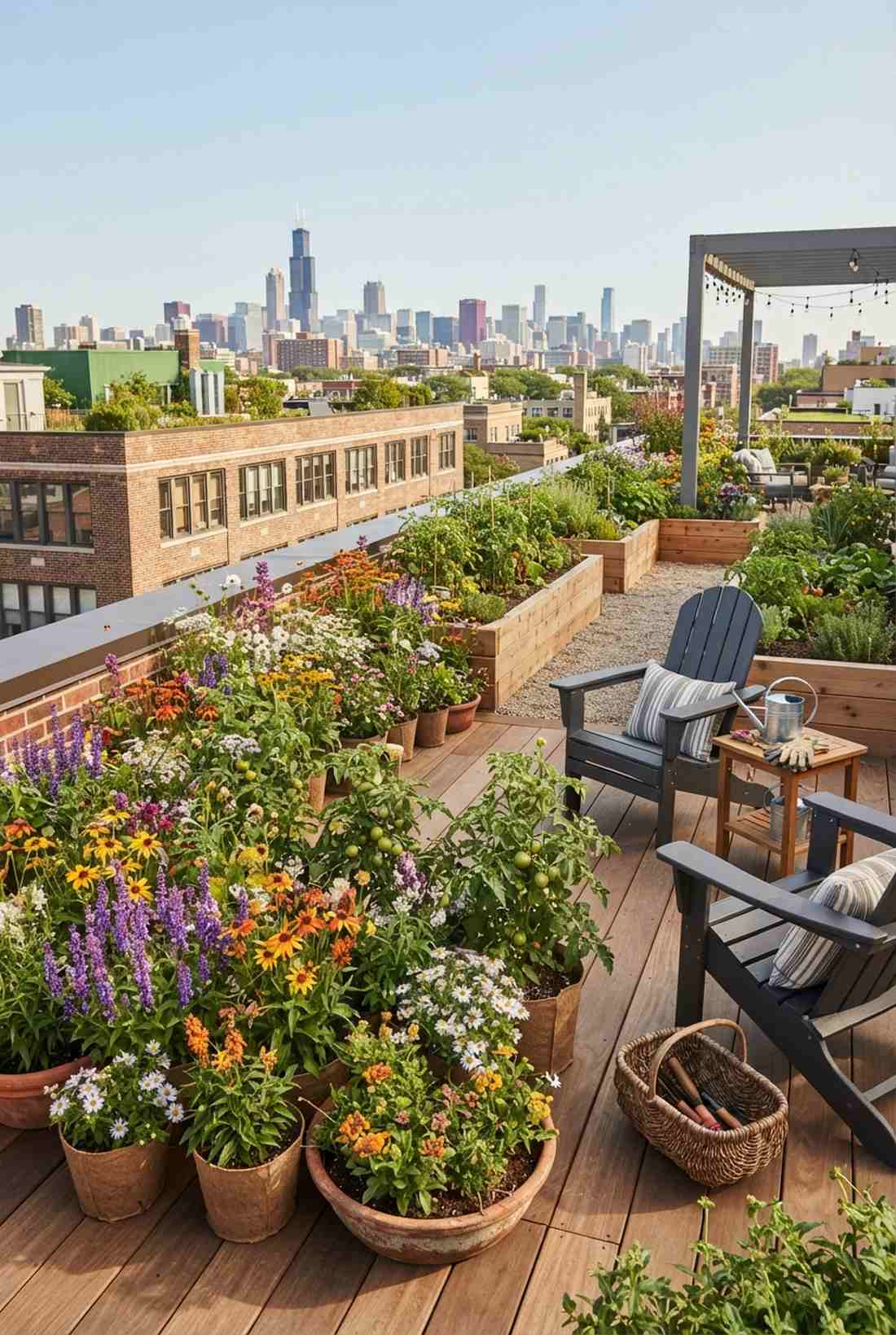 rooftop pollinator gardens