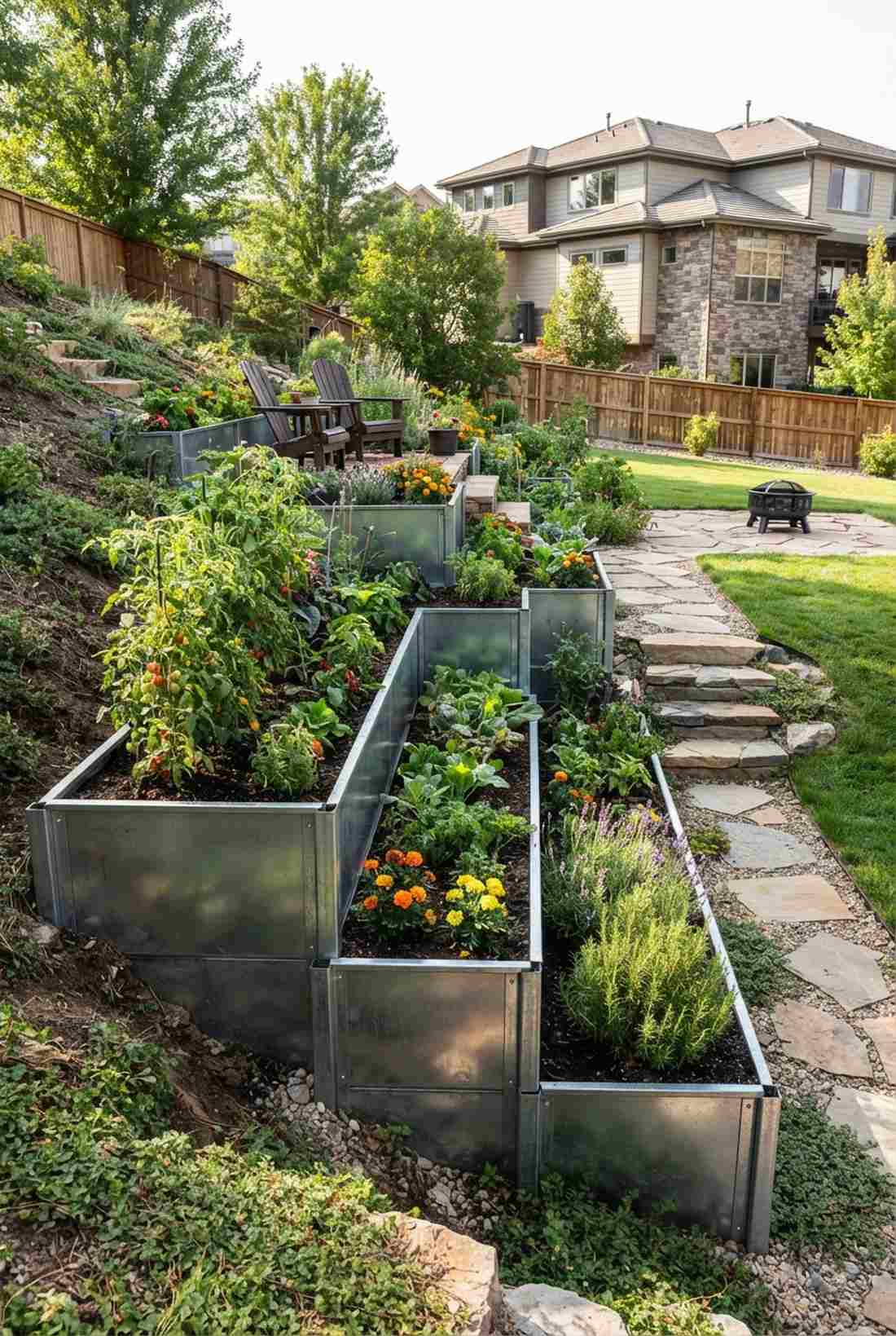 split level terrace