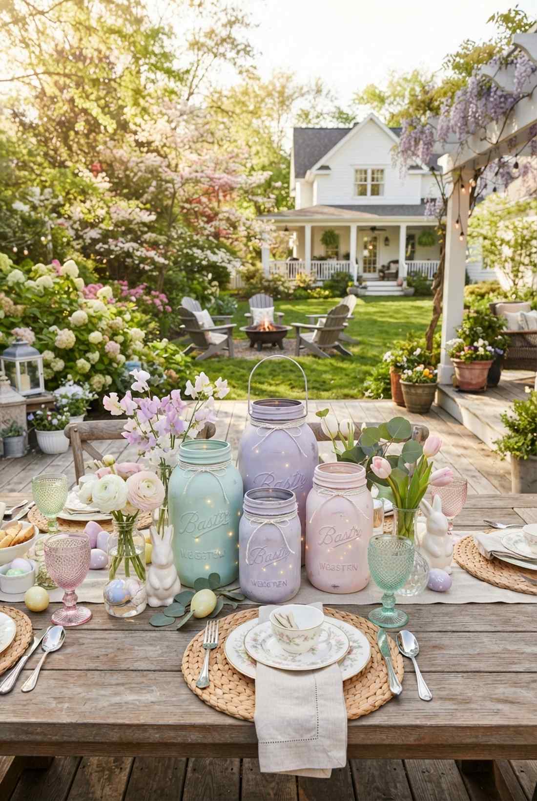 spring garden party pastels