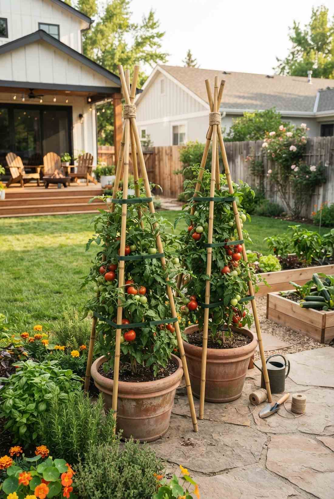 tomato cage tripods