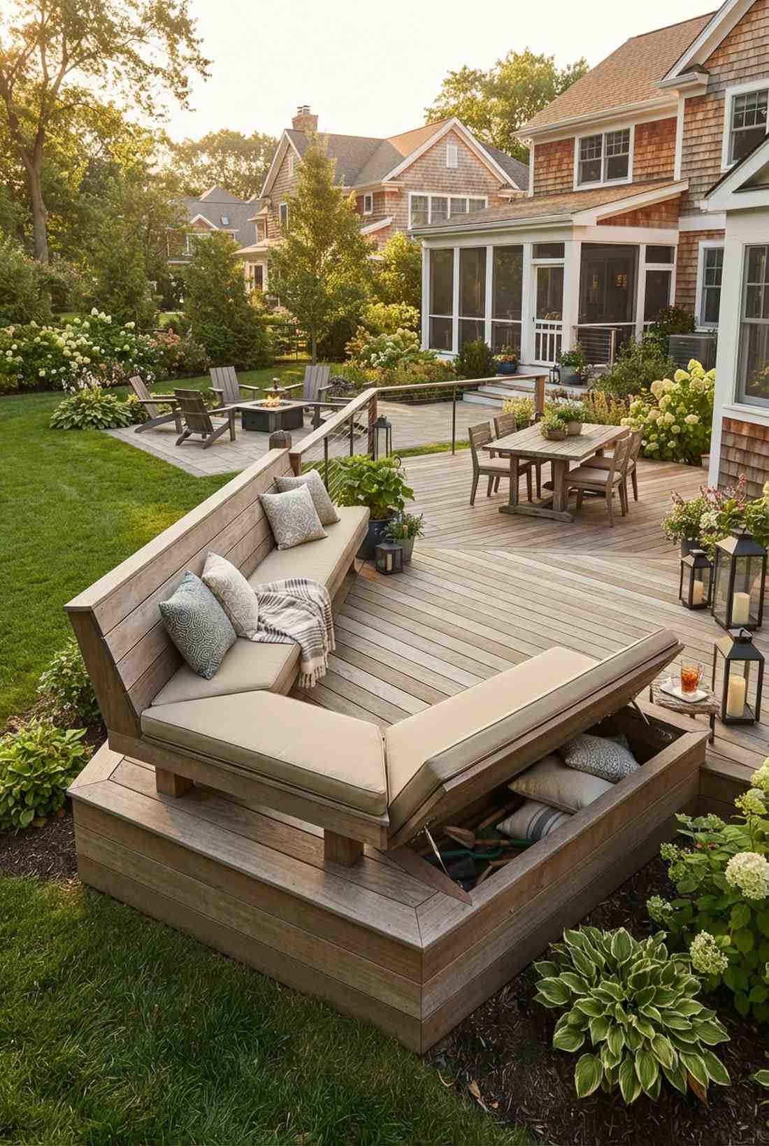built in bench seating