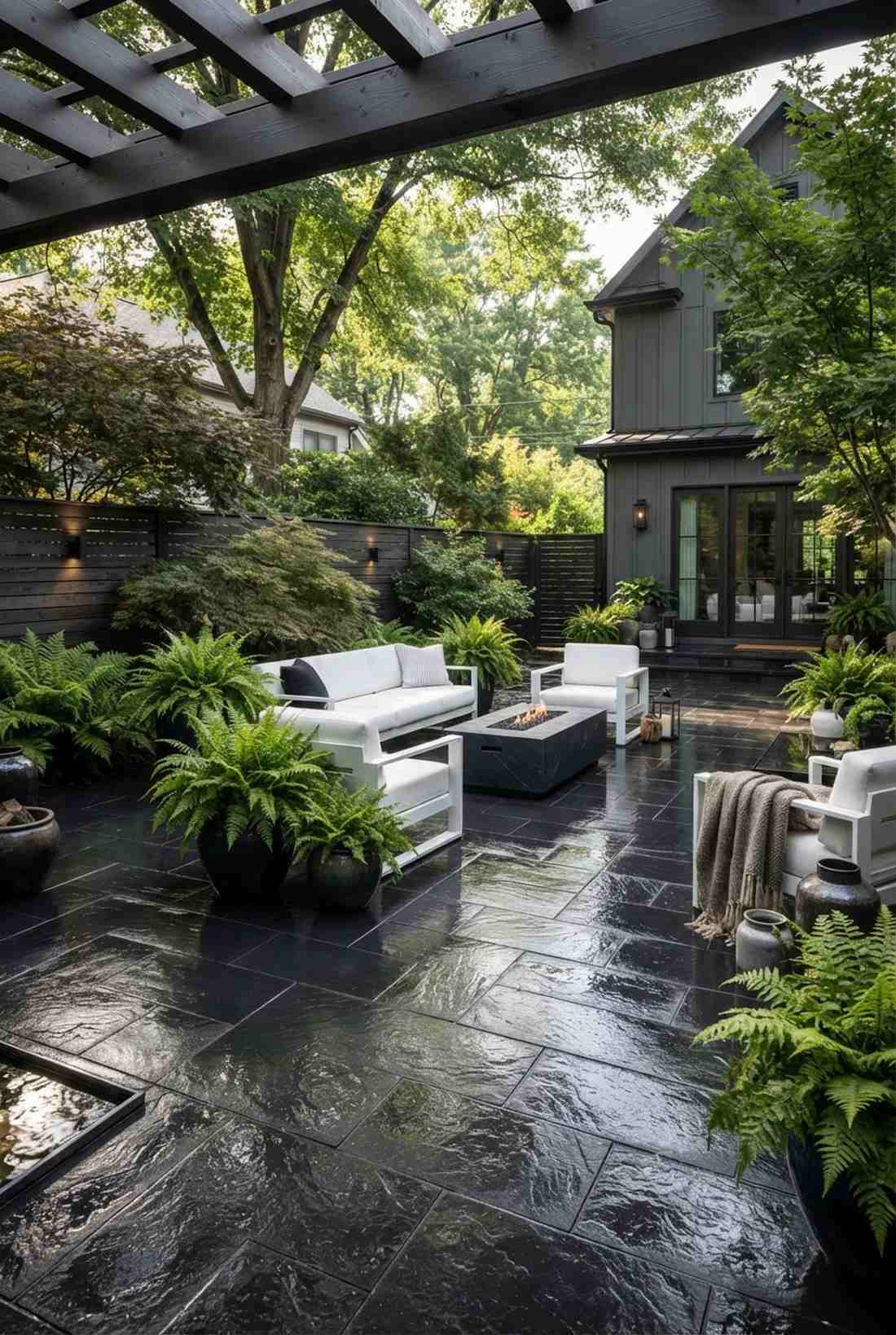 charcoal slate dramatic contrast
