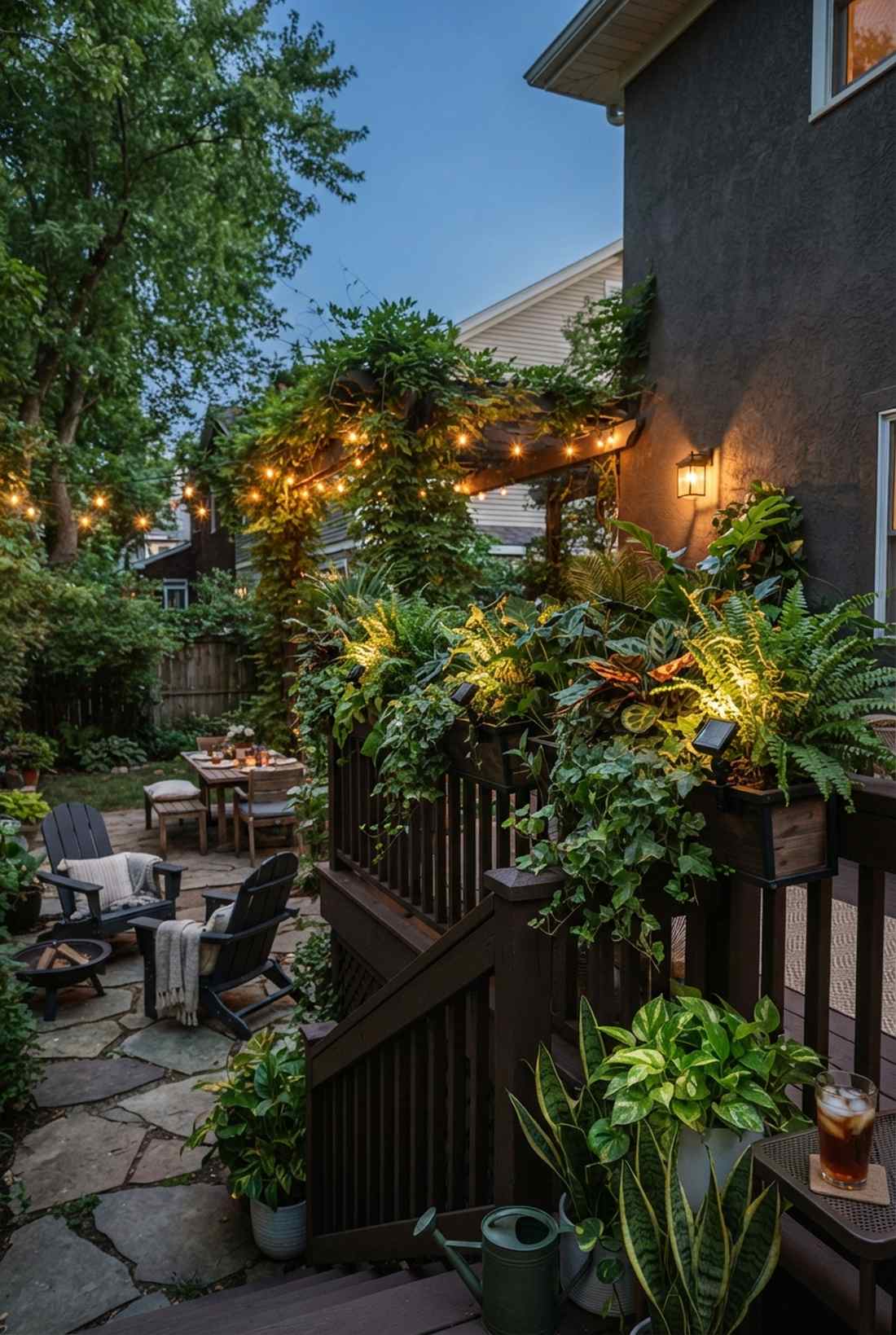 clip on planter accent lights