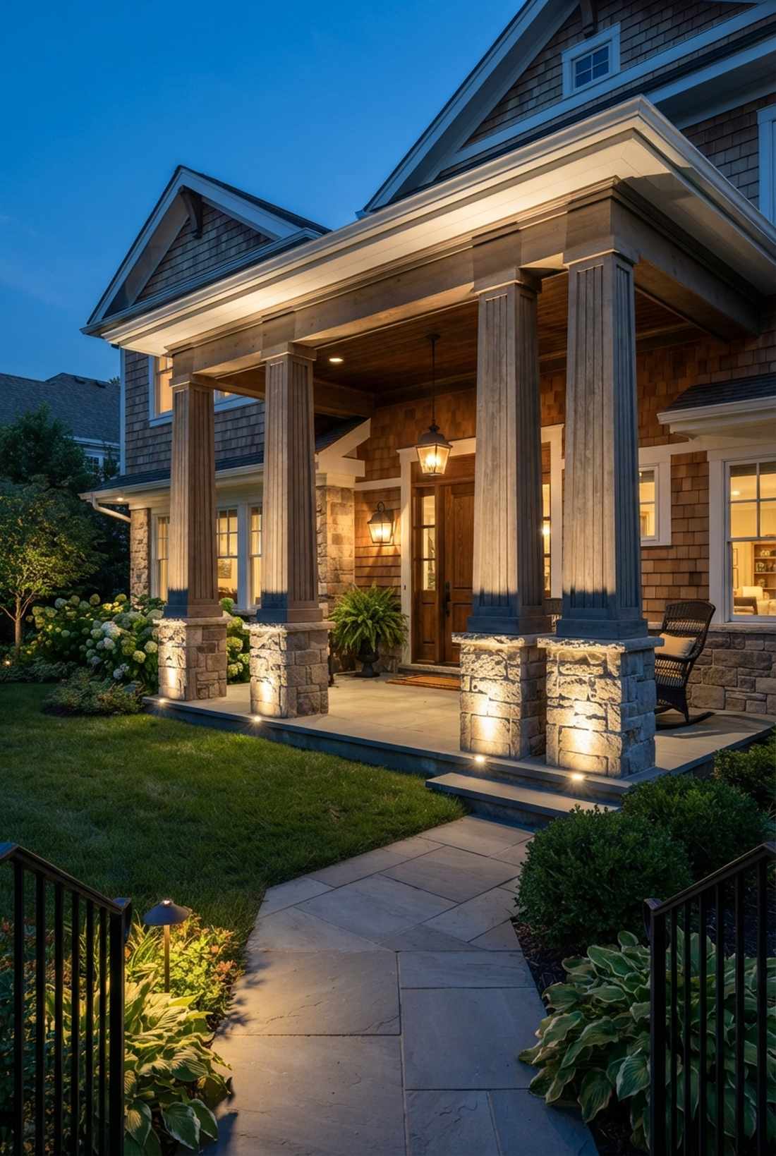 column base uplighting