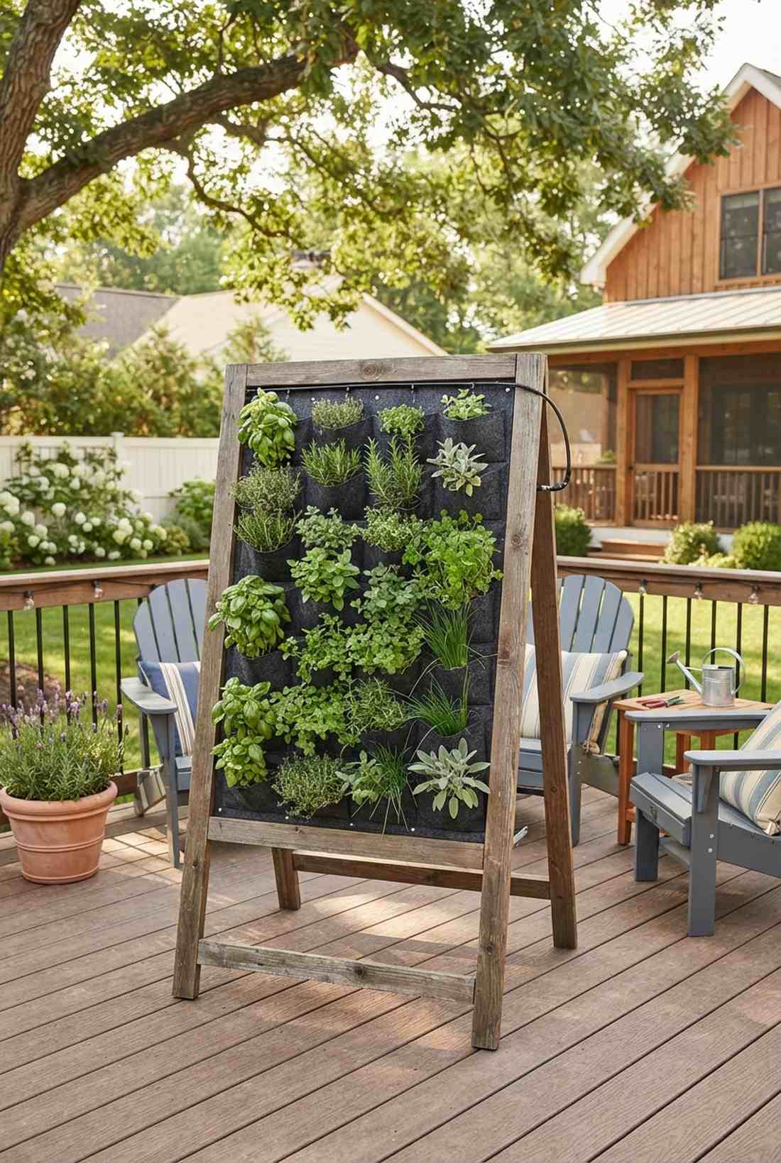 elevated vertical pocket garden