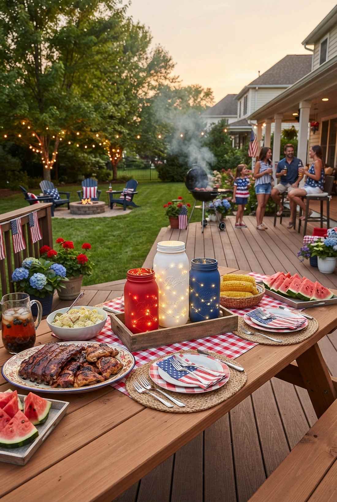 fourth of july patriotic trio