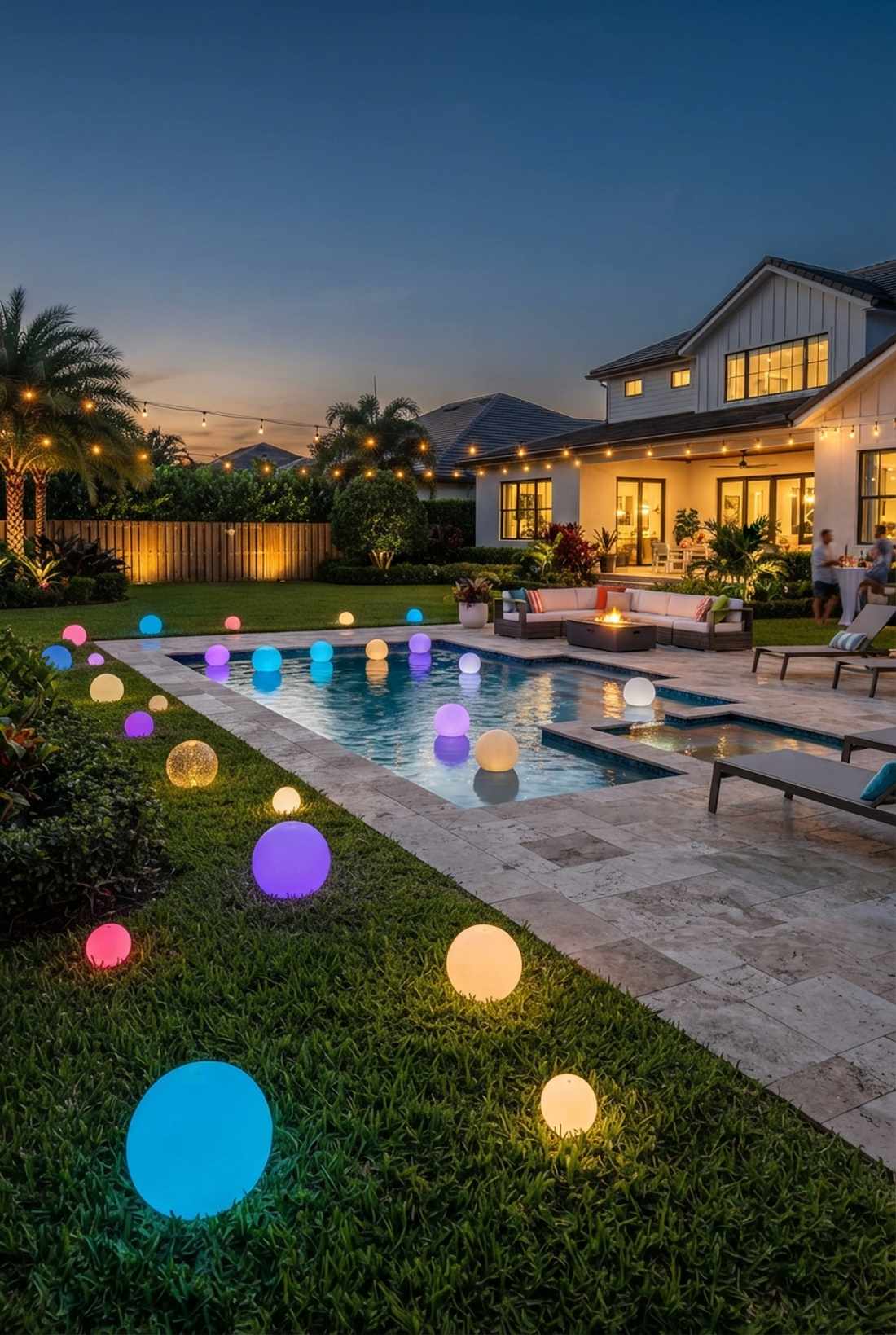 globe and orb lights