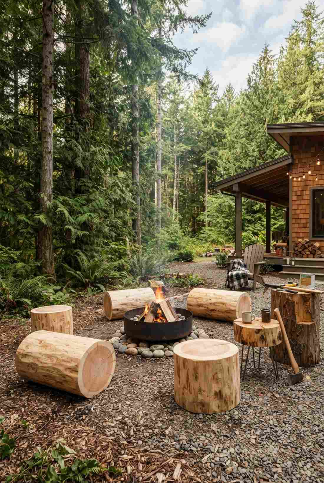 log round seating