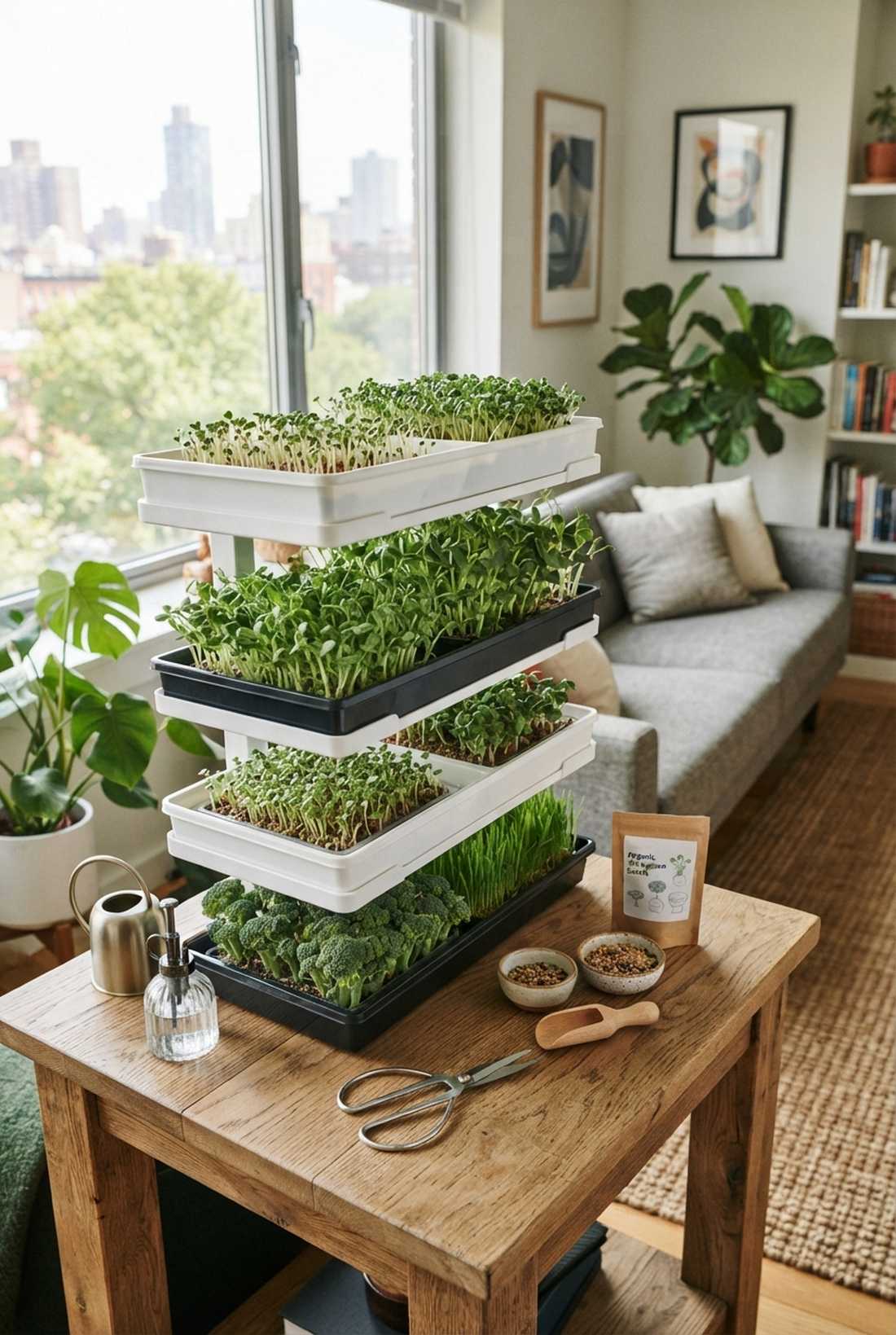 micro greens production station