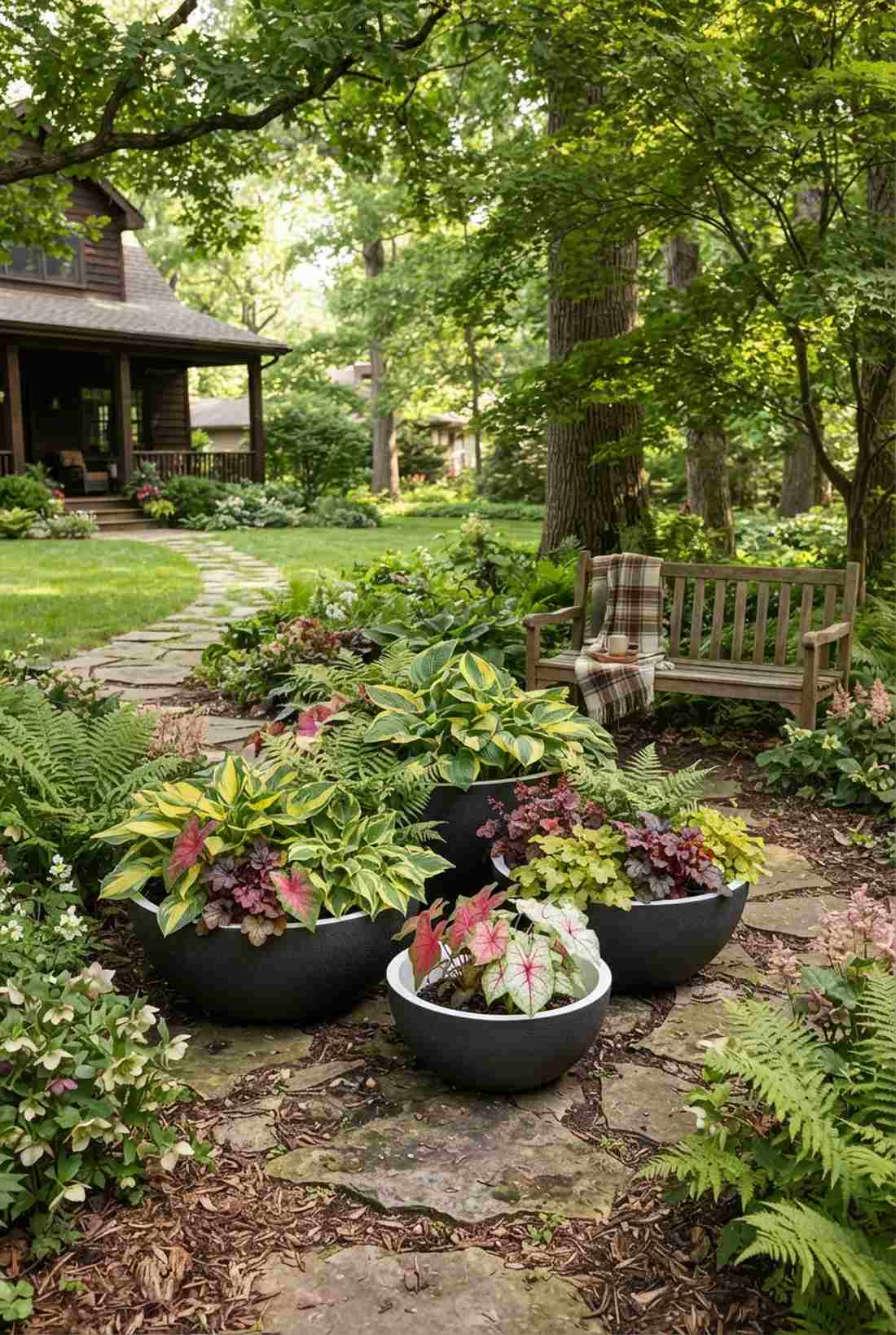 shade loving container colonies
